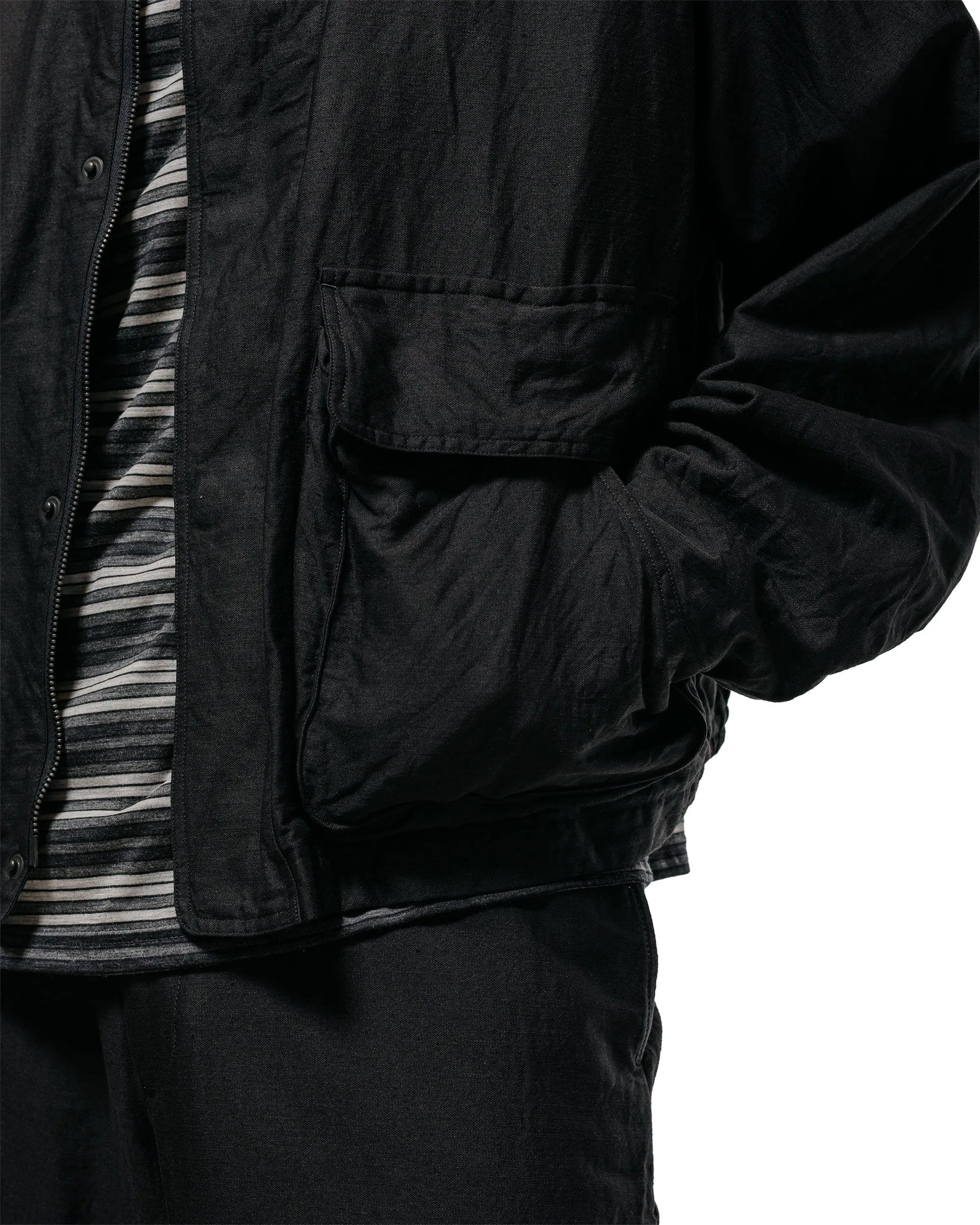 marka Hunting Jacket Cotton Silk Light Moleskin Black sold by Lost & Found product image thumbnail 3