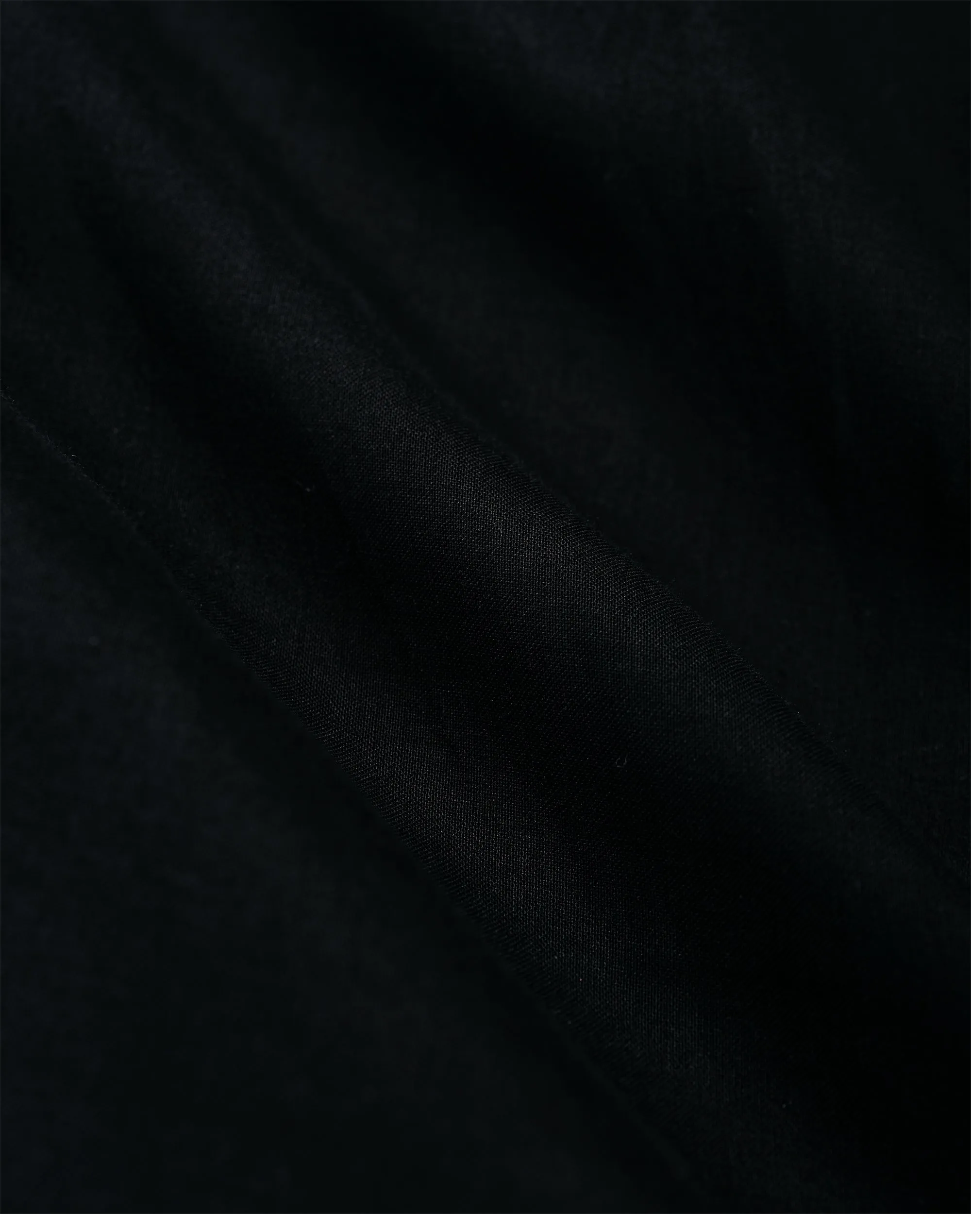 MARKAWARE Italian Open Collar Shirt Organic Cotton 90/1 Lawn Black sold by Lost & Found product image thumbnail 4