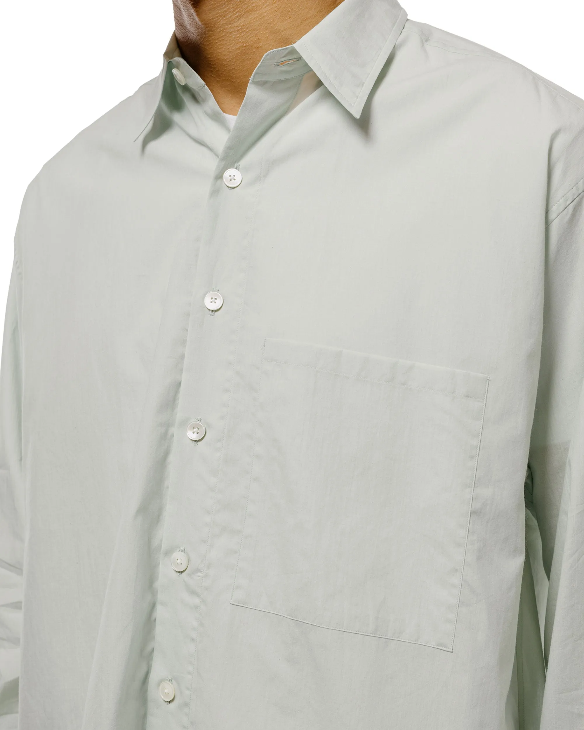 Auralee Super Fine Cotton Lawn Shirt Pale Blue sold by Lost & Found product image thumbnail 3