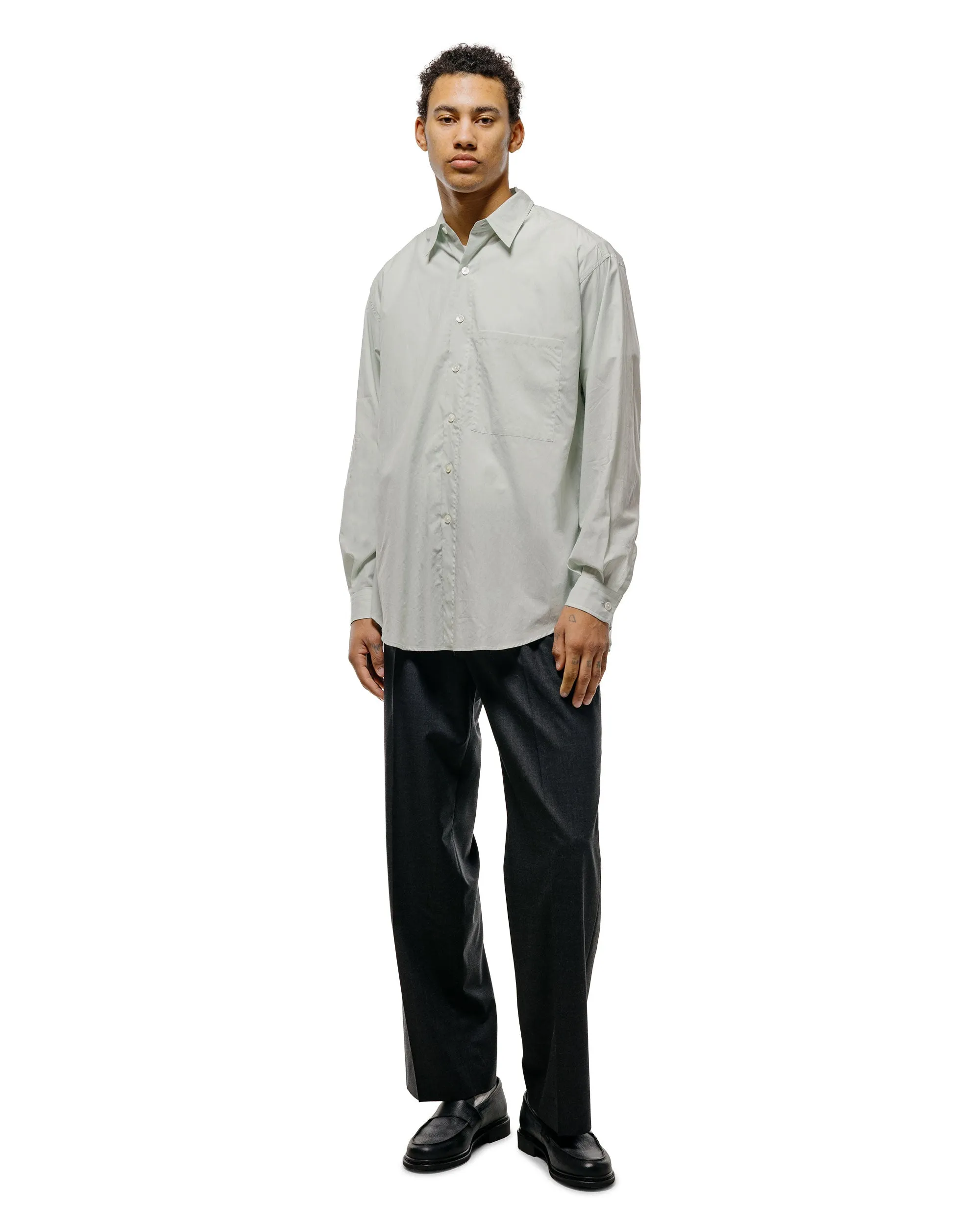Auralee Super Fine Cotton Lawn Shirt Pale Blue sold by Lost & Found product image thumbnail 5