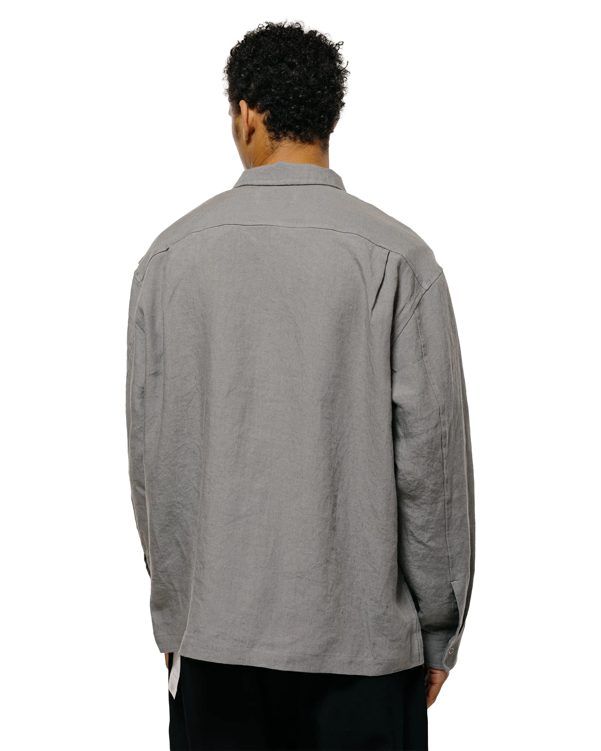 James Coward Workshop Shirt Flint Belgian Linen sold by Lost & Found product image thumbnail 4