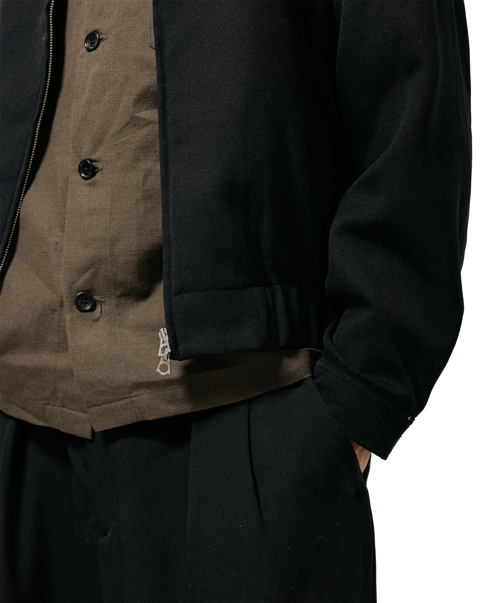 James Coward Machine Jacket Black Wool Gabardine sold by Lost & Found product image thumbnail 4