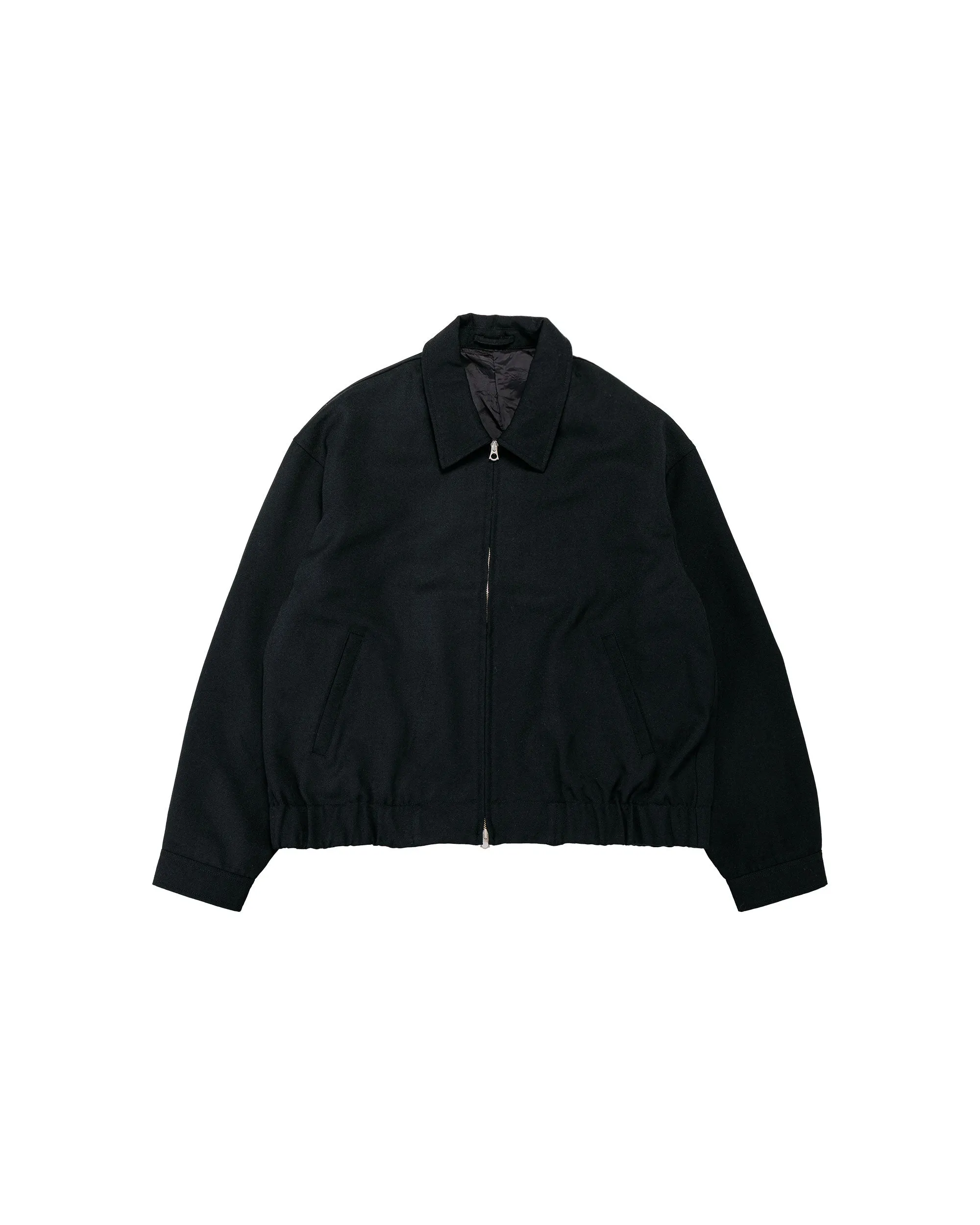 James Coward Machine Jacket Black Wool Gabardine sold by Lost & Found