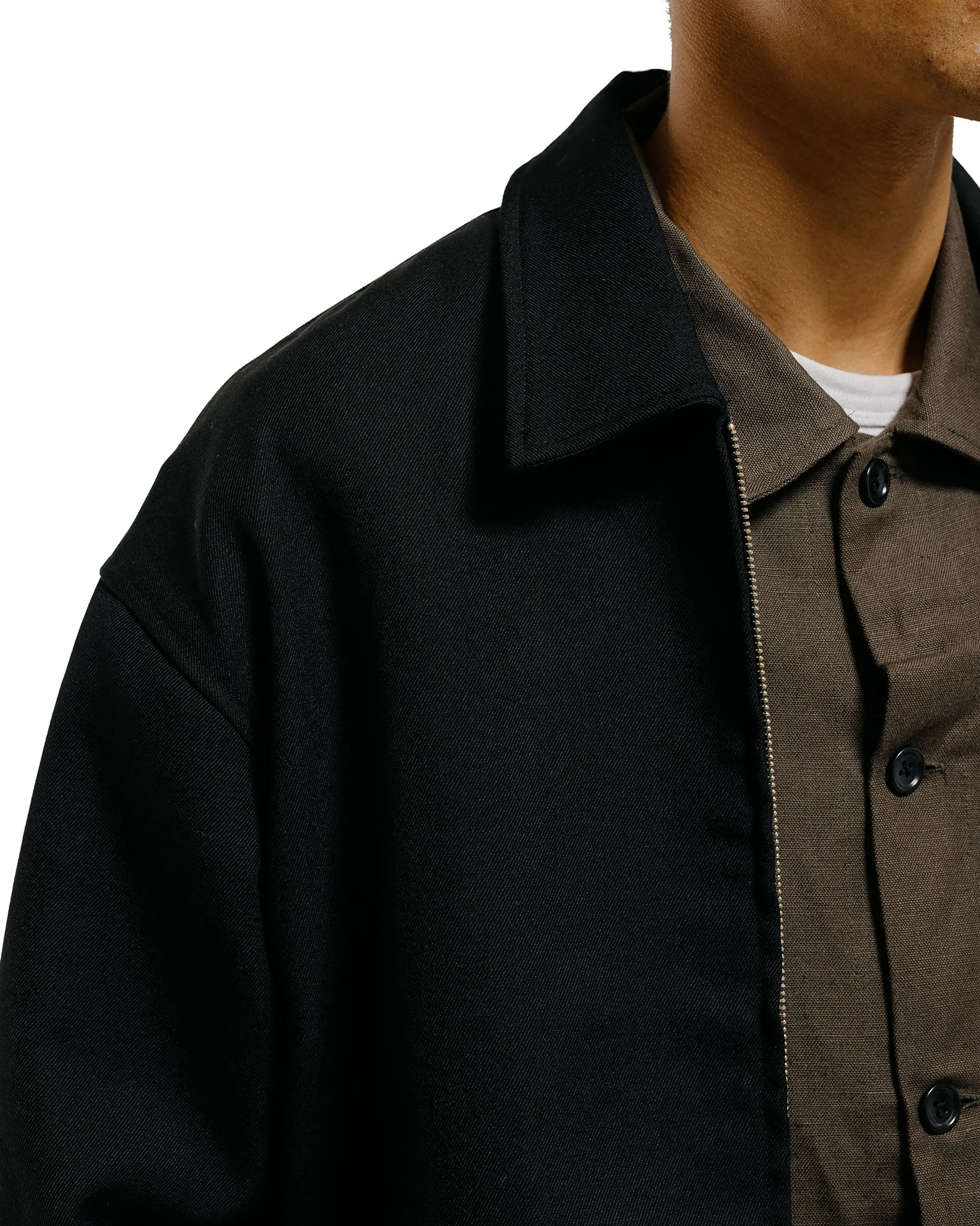 James Coward Machine Jacket Black Wool Gabardine sold by Lost & Found product image thumbnail 3
