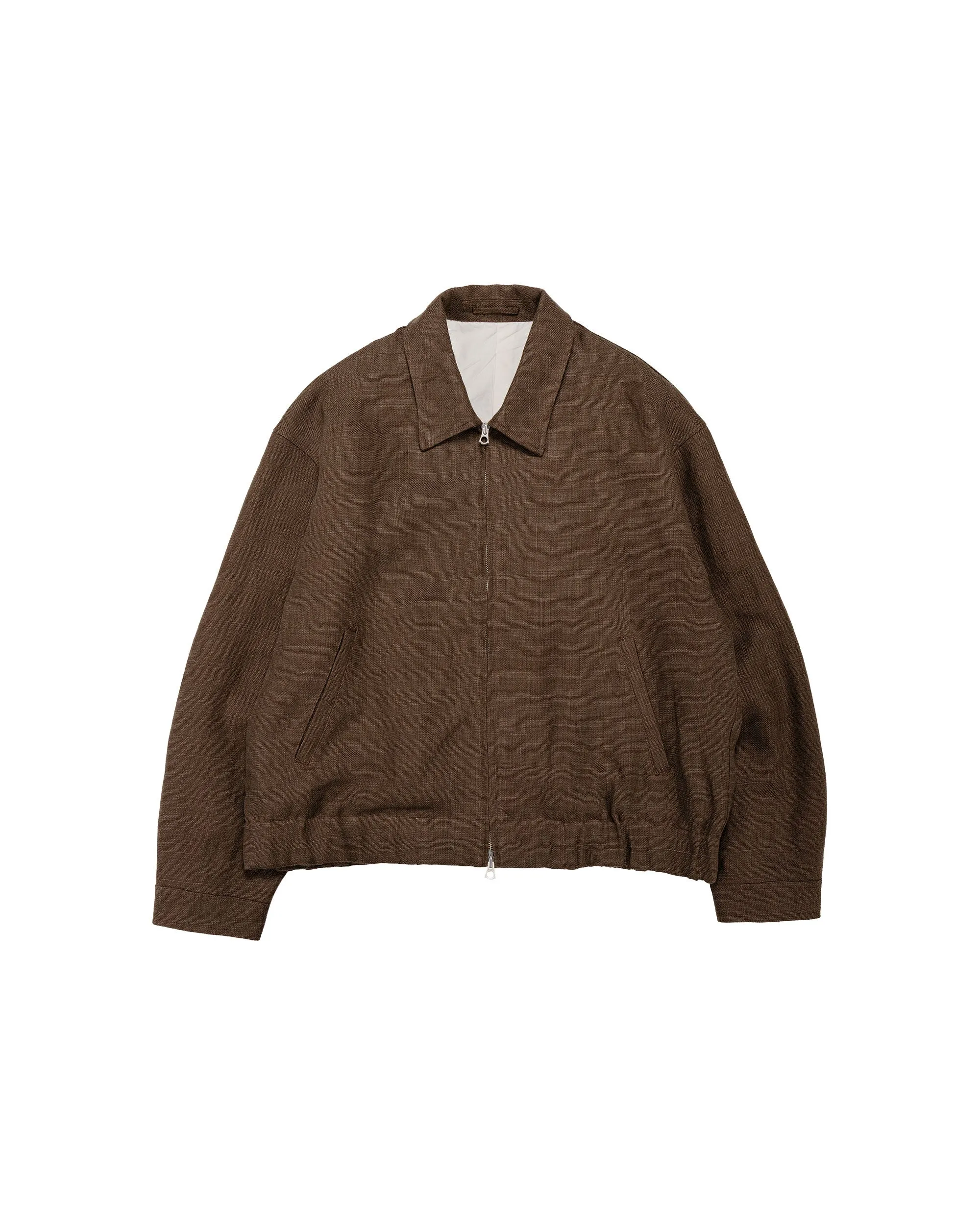 James Coward Machine Jacket Brown Belgian Linen sold by Lost & Found