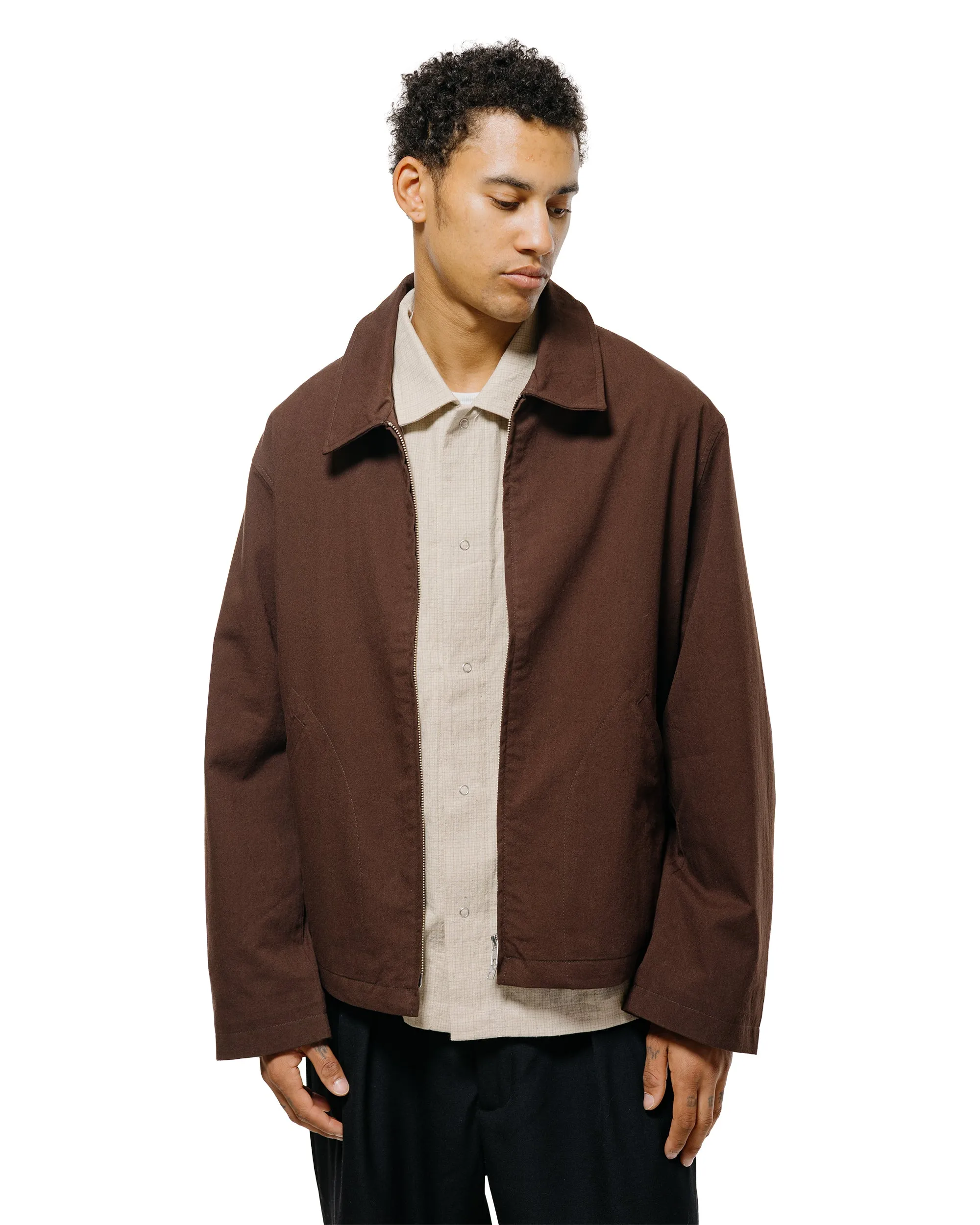 James Coward Site Jacket Dark Brown Cotton Wool Twill sold by Lost & Found product image thumbnail 2