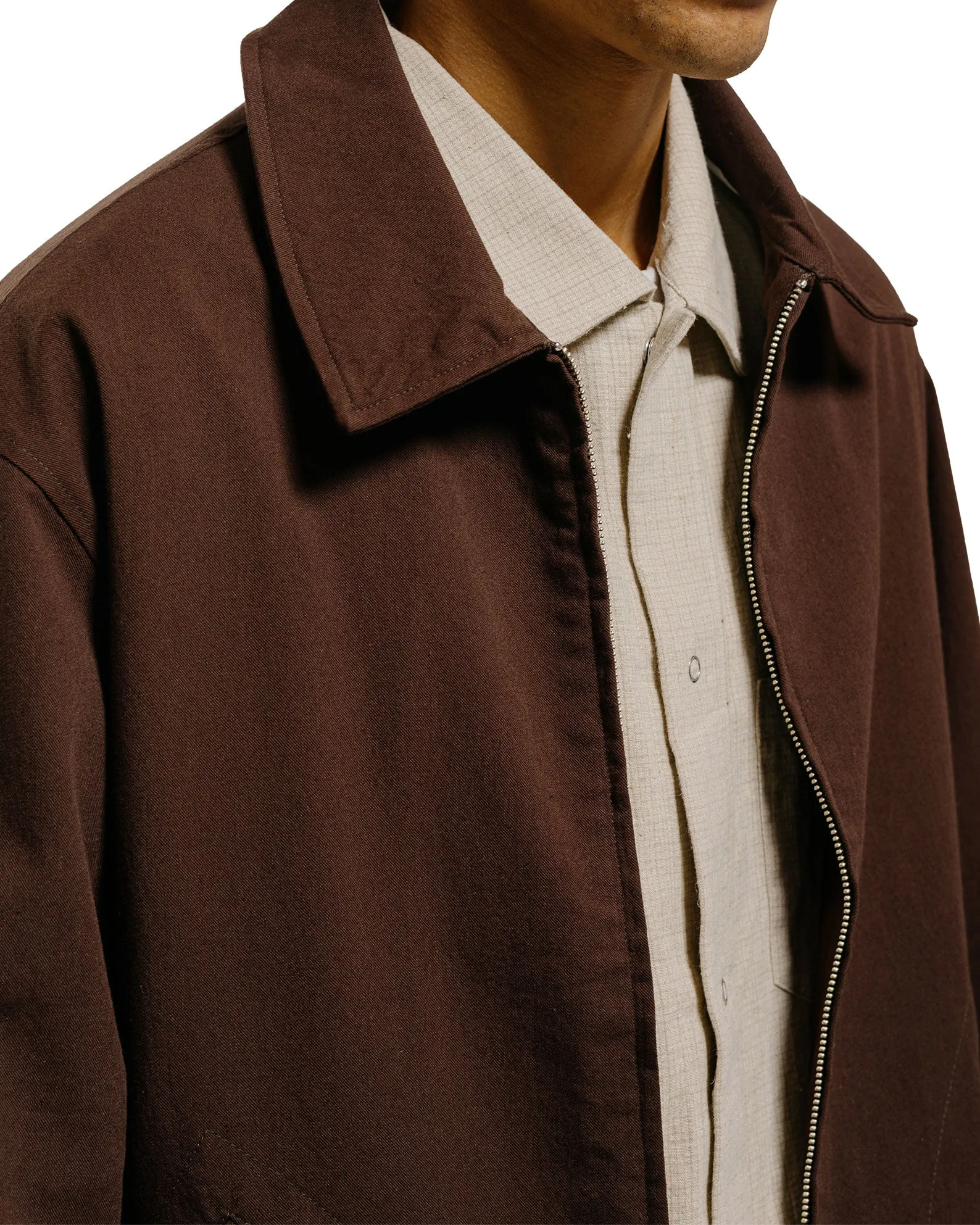 James Coward Site Jacket Dark Brown Cotton Wool Twill sold by Lost & Found product image thumbnail 3