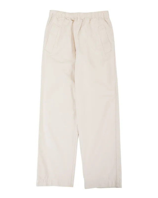MHL Wide Leg Jogger Workwear Cotton Twill Off White made by Margaret Howell