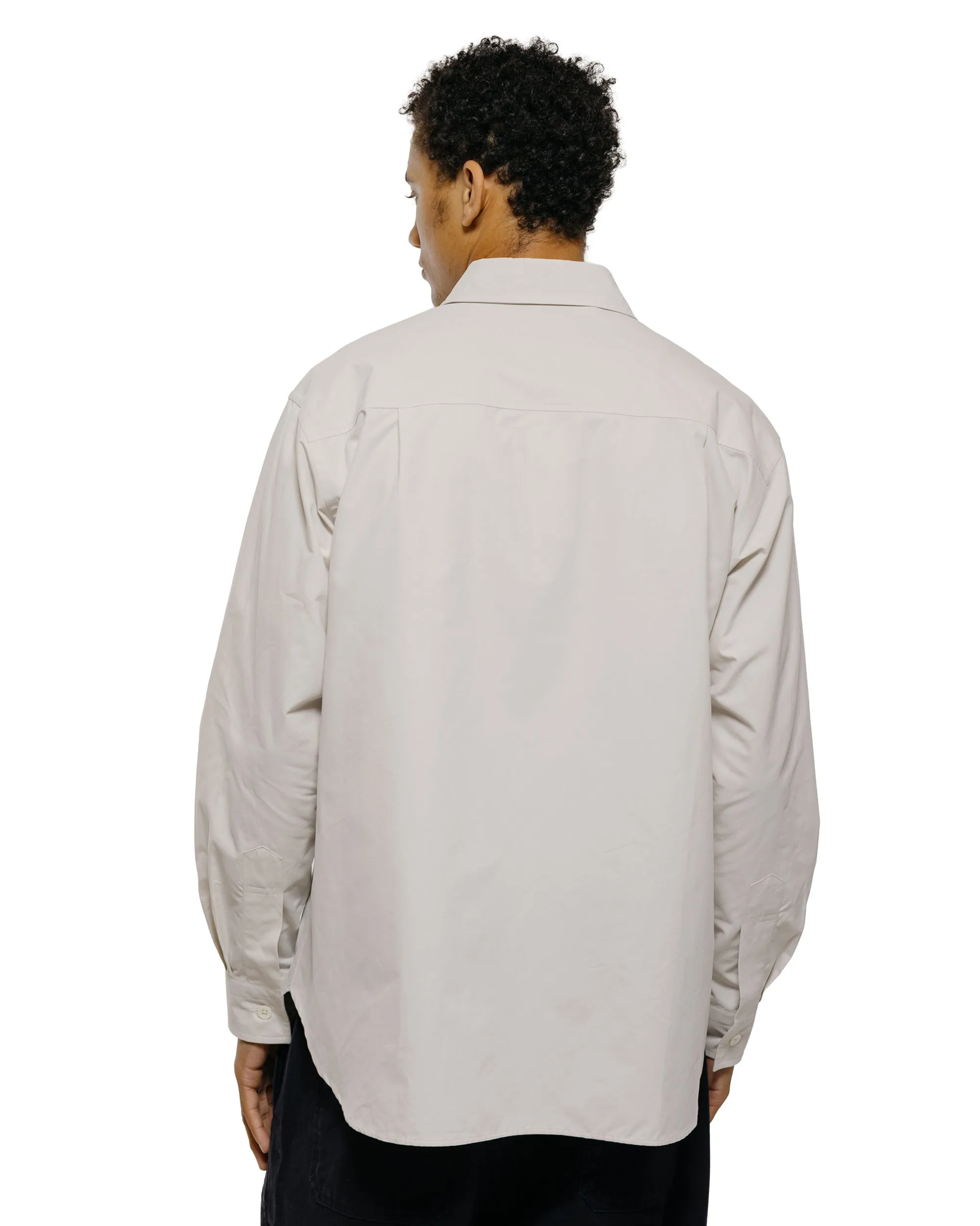 Margaret Howell Odd Pocket Shirt Yarn Dye Cotton Poplin Parchment sold by Lost & Found product image thumbnail 4