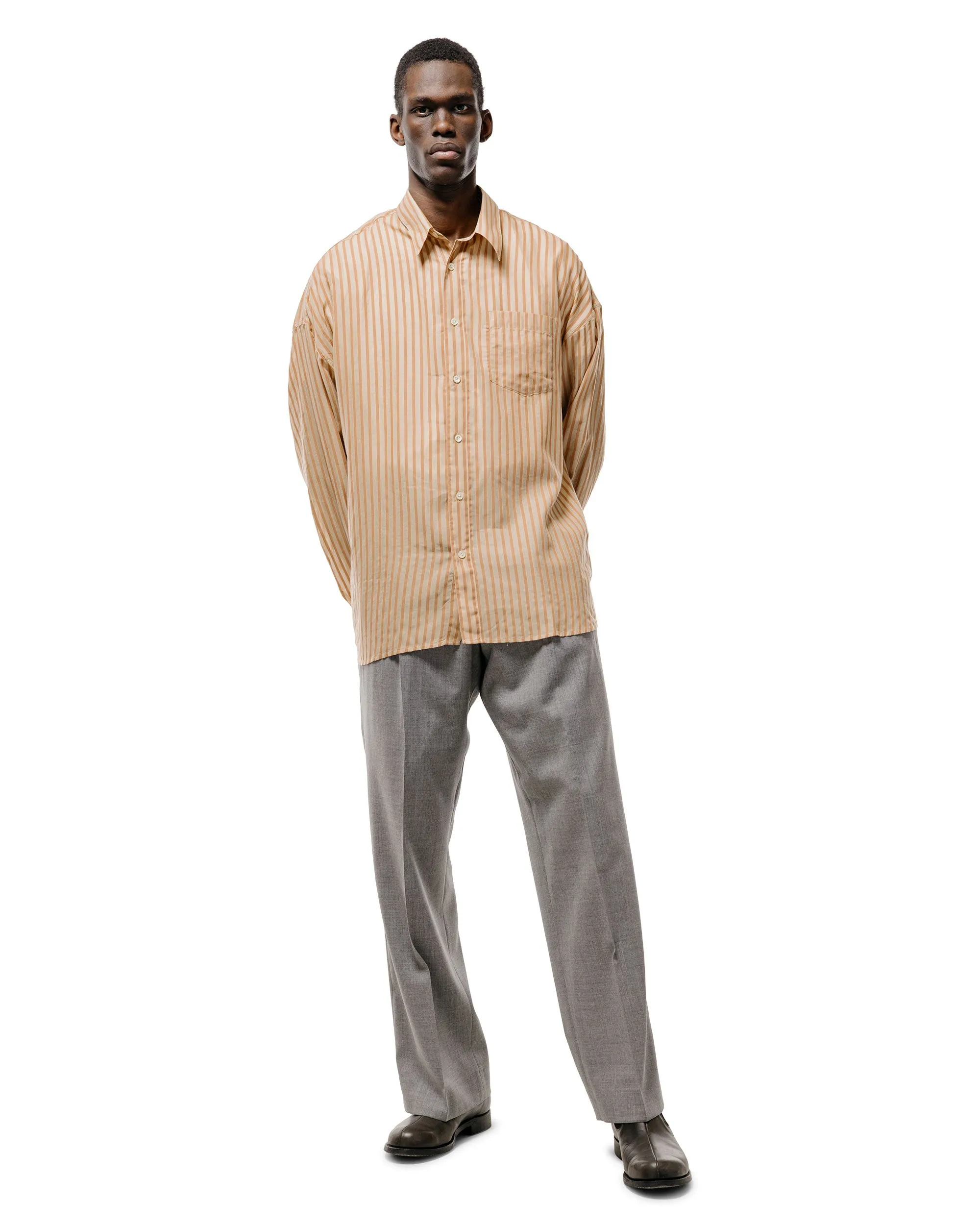 Sunflower Wide Pleated Trouser 820 Grey Melange sold by Lost & Found product image thumbnail 5