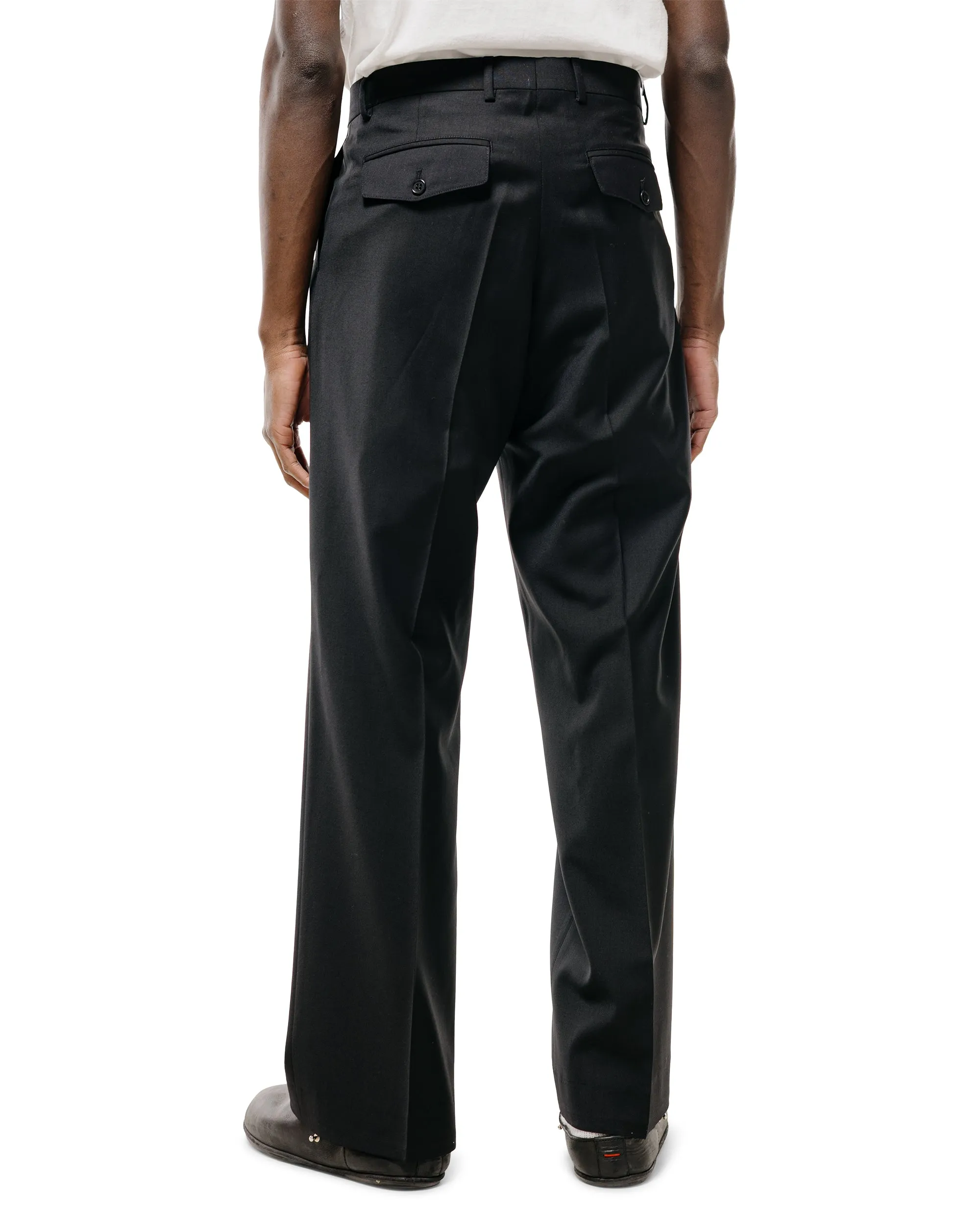 Sunflower Wide Pleated Trouser Tropical Wool 999 Black sold by Lost & Found product image thumbnail 4