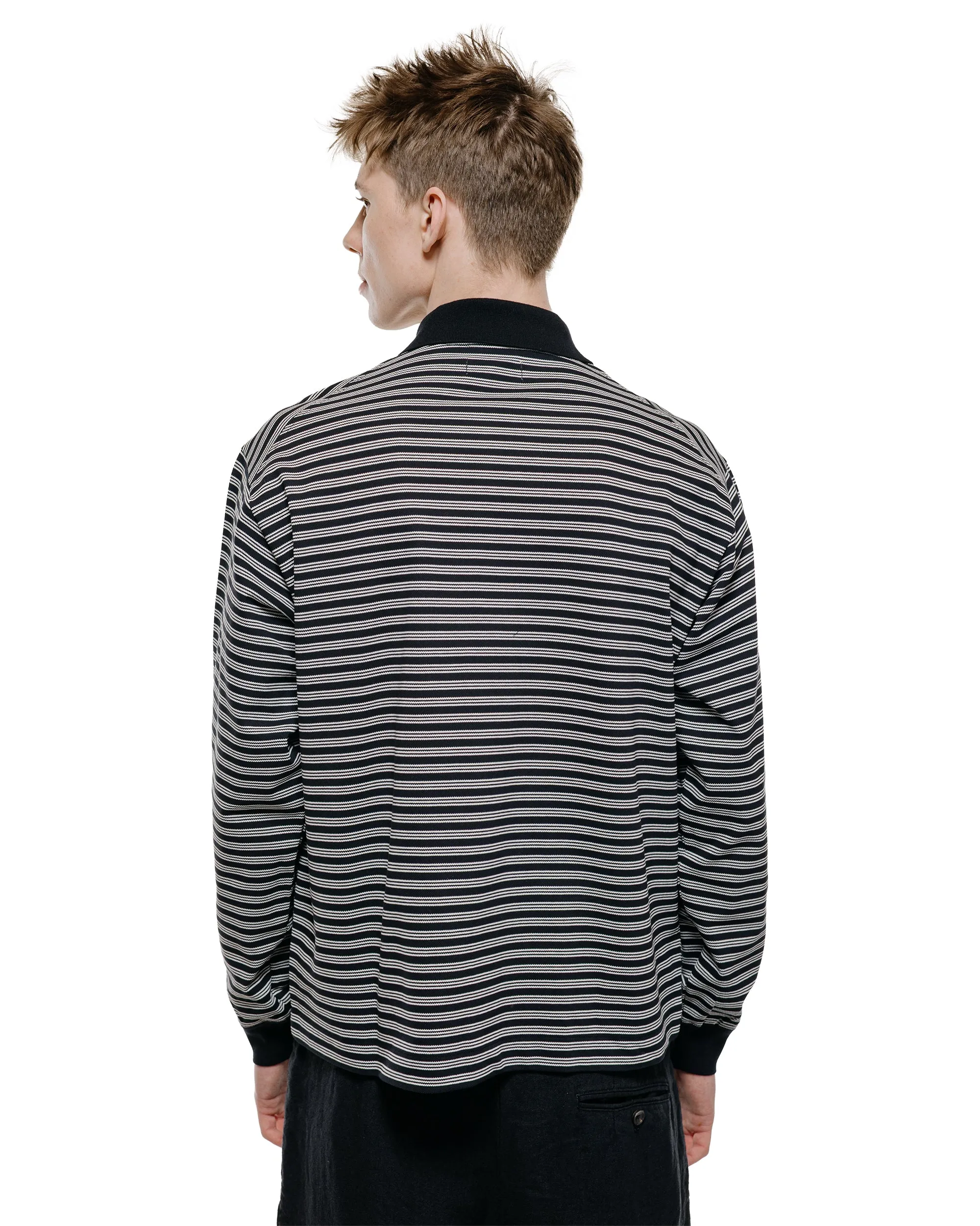 marka Shirt Cardigan Cotton High Twisted Pique Black Border sold by Lost & Found product image thumbnail 3