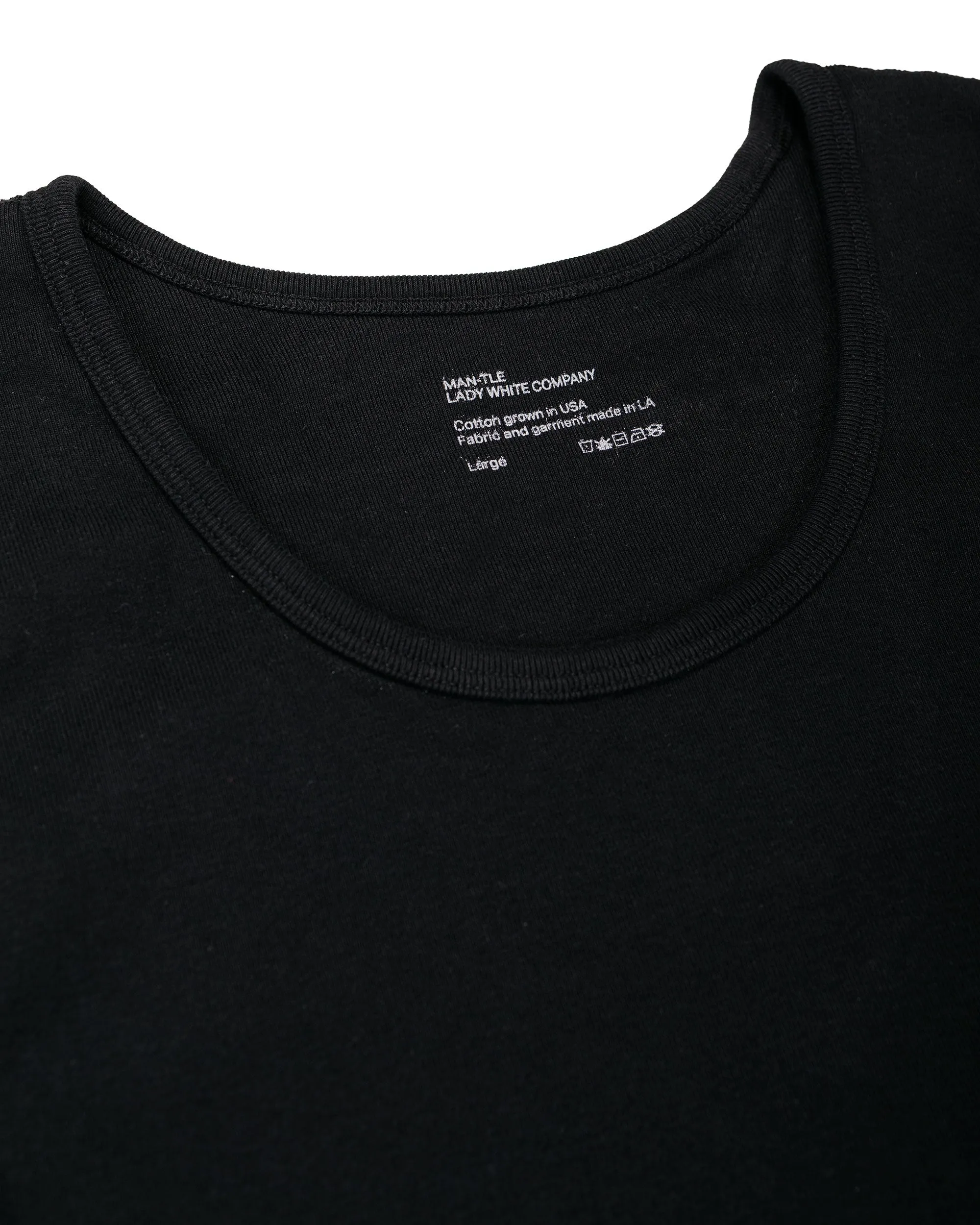 MAN-TLE LWCT0 Lady White Co. Singlet 2-Pack Black Rib sold by Lost & Found product image thumbnail 5