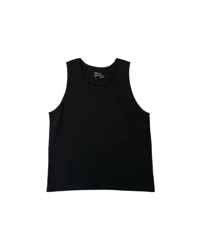 MAN-TLE LWCT0 Lady White Co. Singlet 2-Pack Black Rib made by MAN-TLE