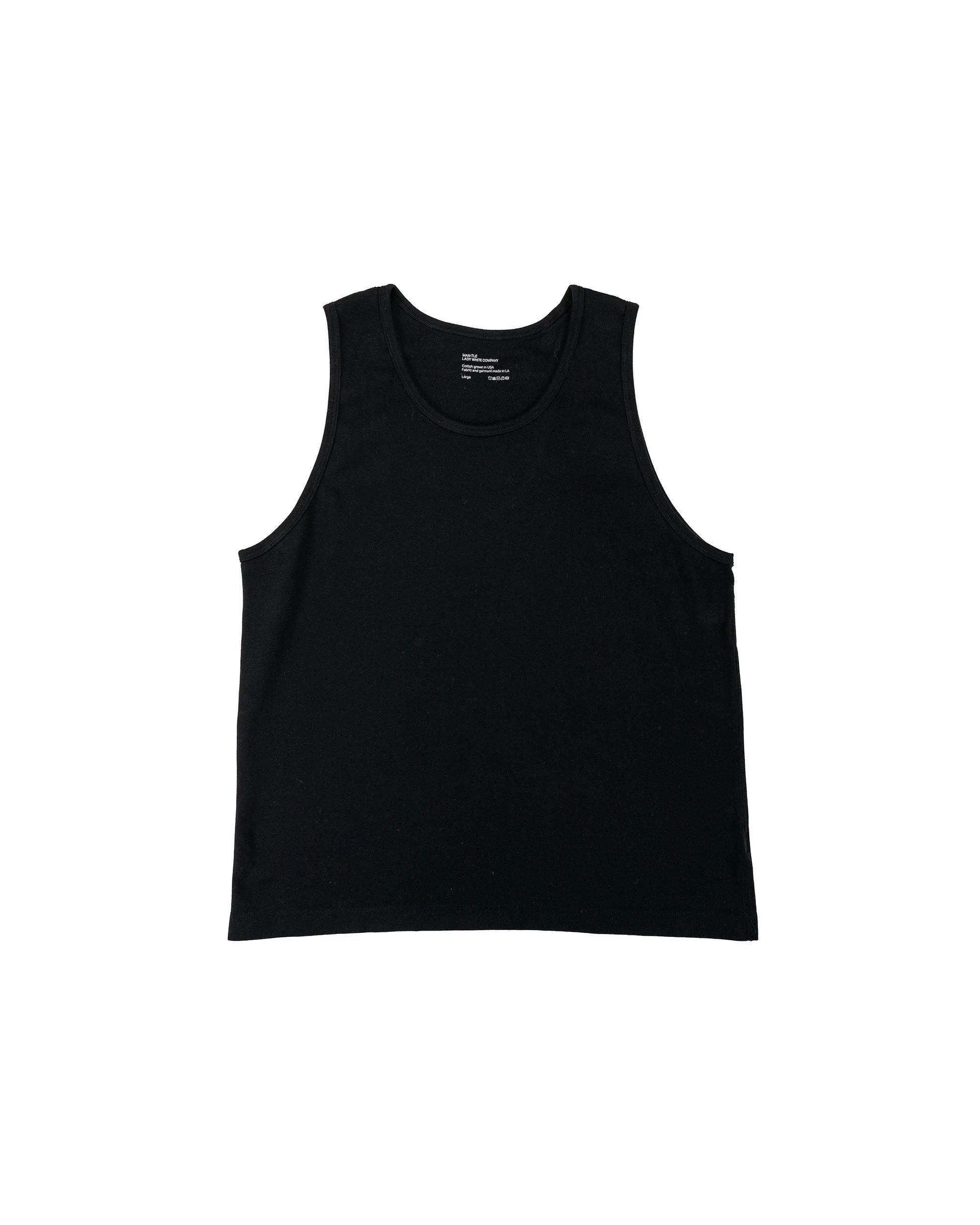 MAN-TLE LWCT0 Lady White Co. Singlet 2-Pack Black Rib sold by Lost & Found