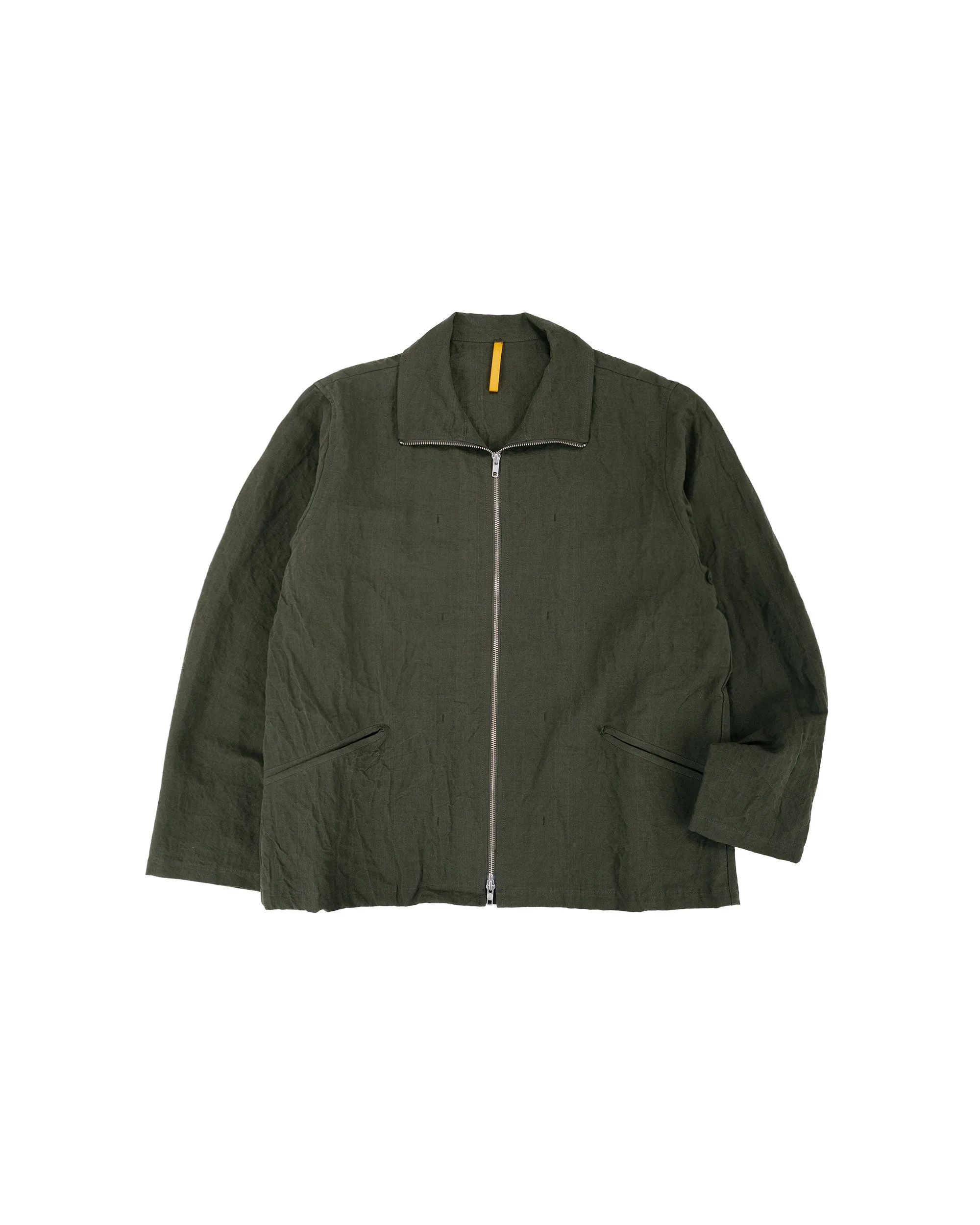 MAN-TLE R20S3 'Track Shirt' Woodland Linen sold by Lost & Found