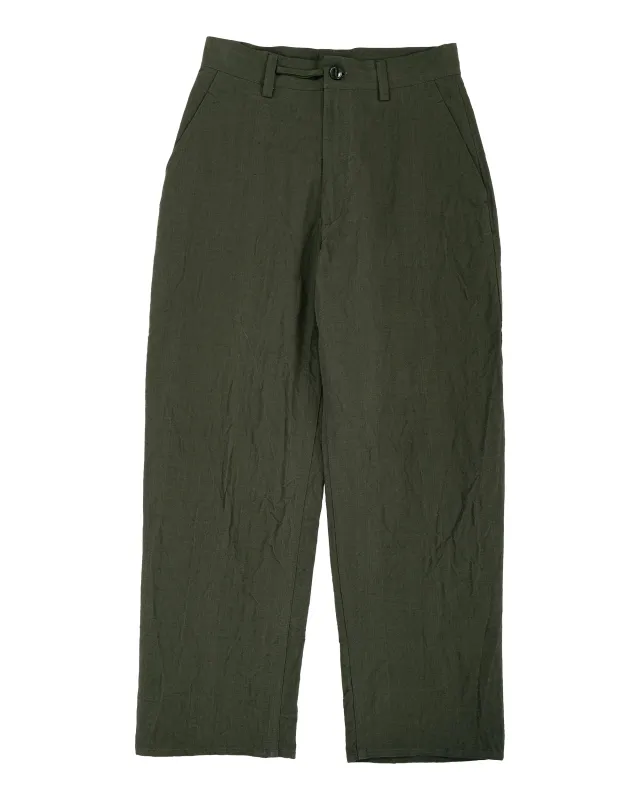 MAN-TLE R20P4 Wide Pants Woodland Linen made by MAN-TLE