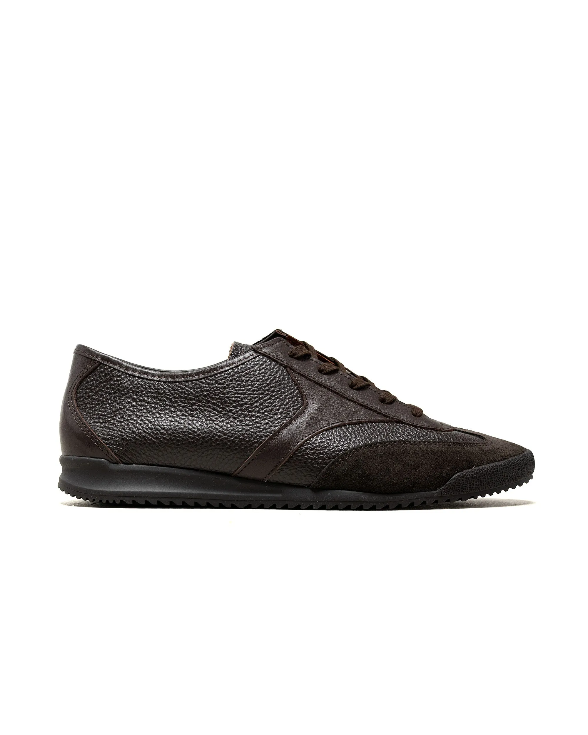 Reproduction of Found German Military Trainer 1717MSL Dark Brown/Dark Brown Sole sold by Lost & Found