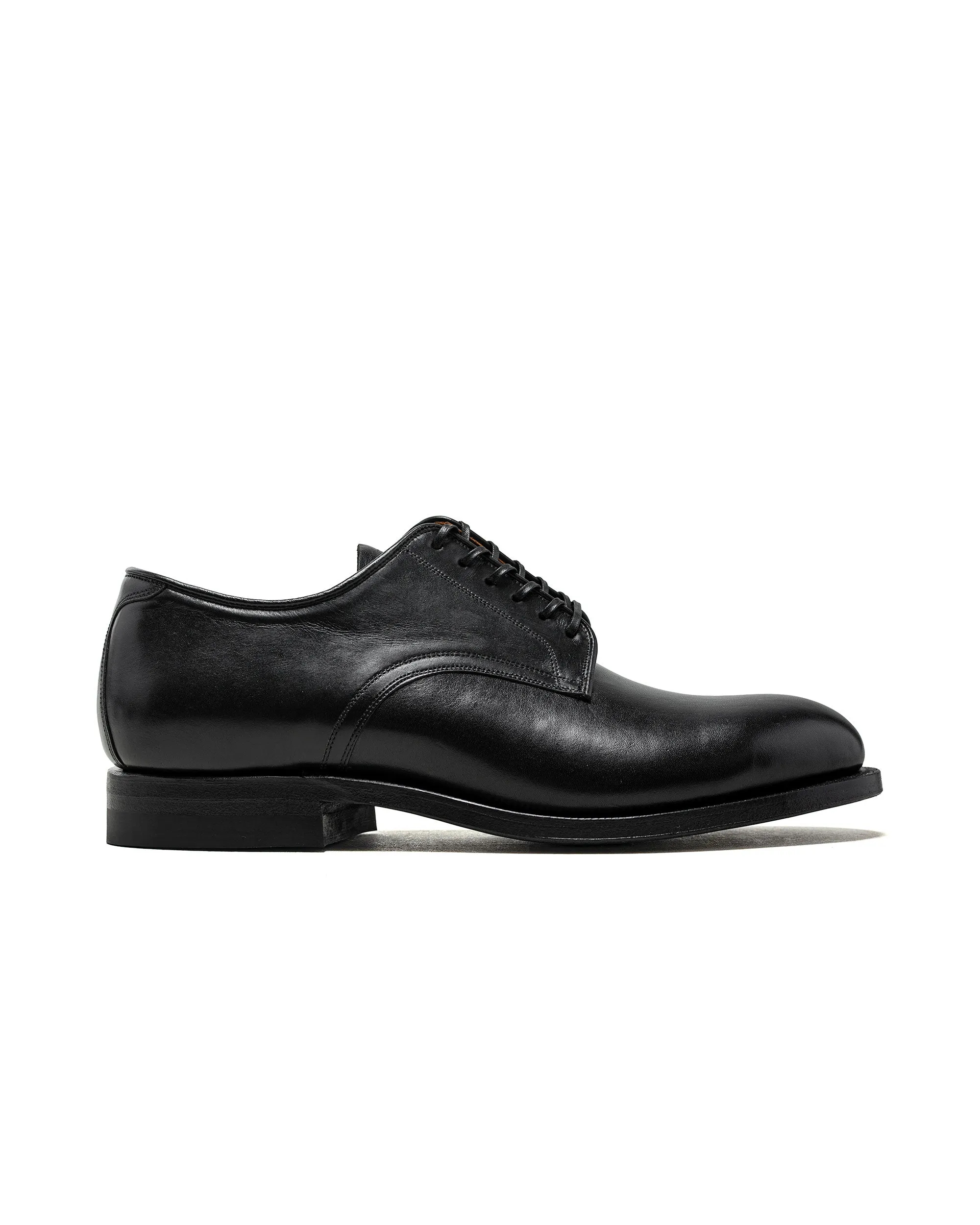 Viberg Navvy Cut Shoe Nero Kangaroo sold by Lost & Found
