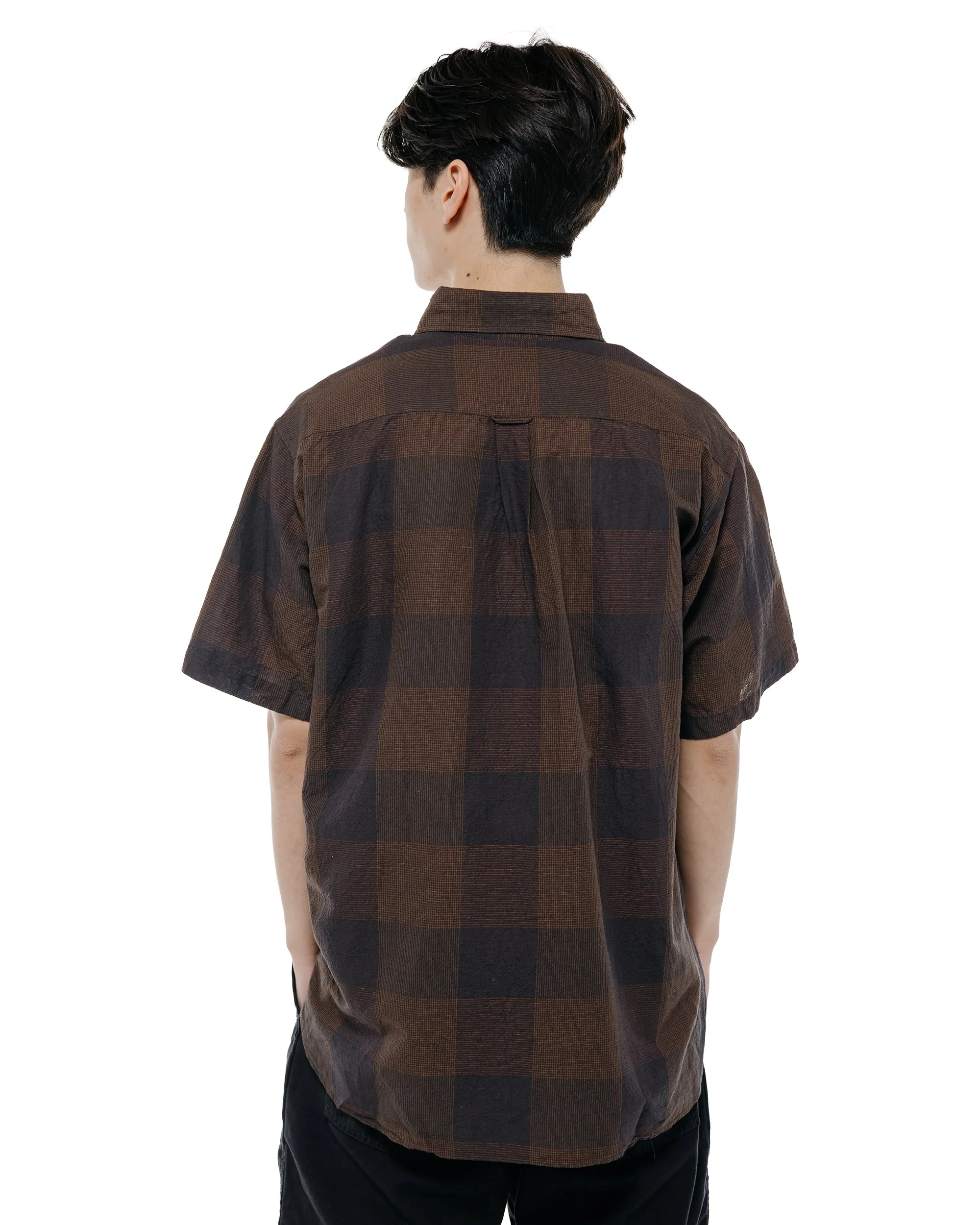 Beams Plus B.D. Classic Fit Cotton Linen Cord Check Black/Brown sold by Lost & Found product image thumbnail 4