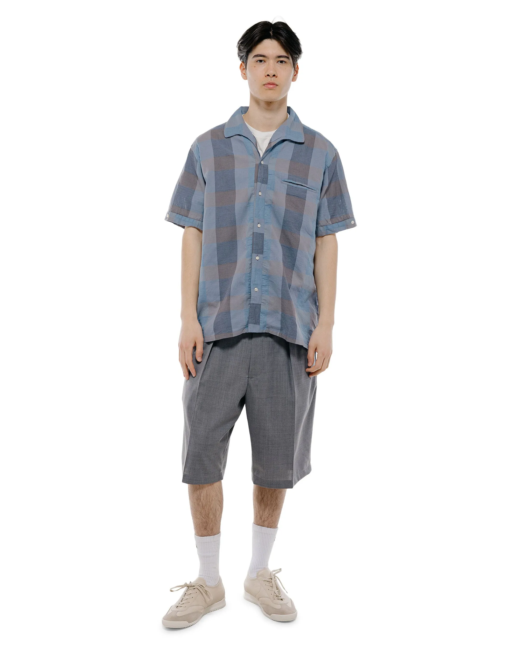 Beams Plus 2Pleats Shorts Wool Tropical Grey sold by Lost & Found product image thumbnail 5