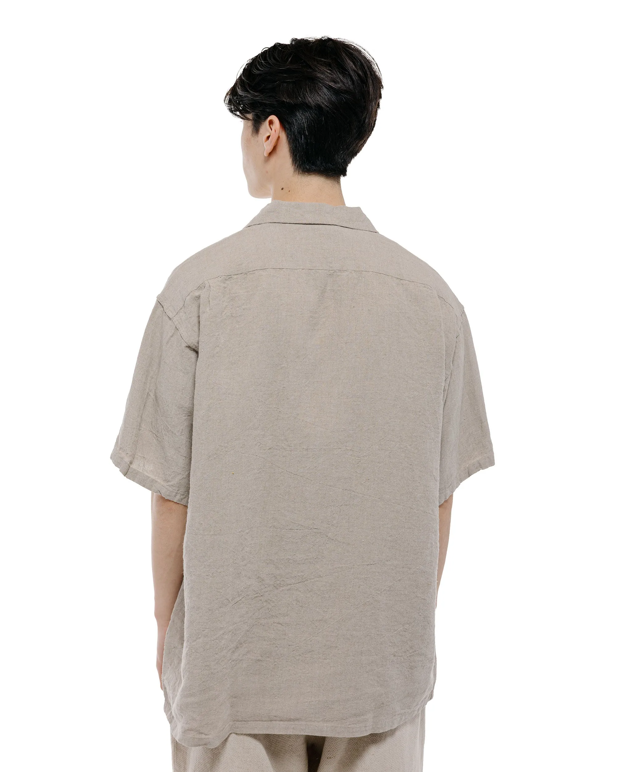 Beams Plus Open Collar 1/40 Linen Natural sold by Lost & Found product image thumbnail 4