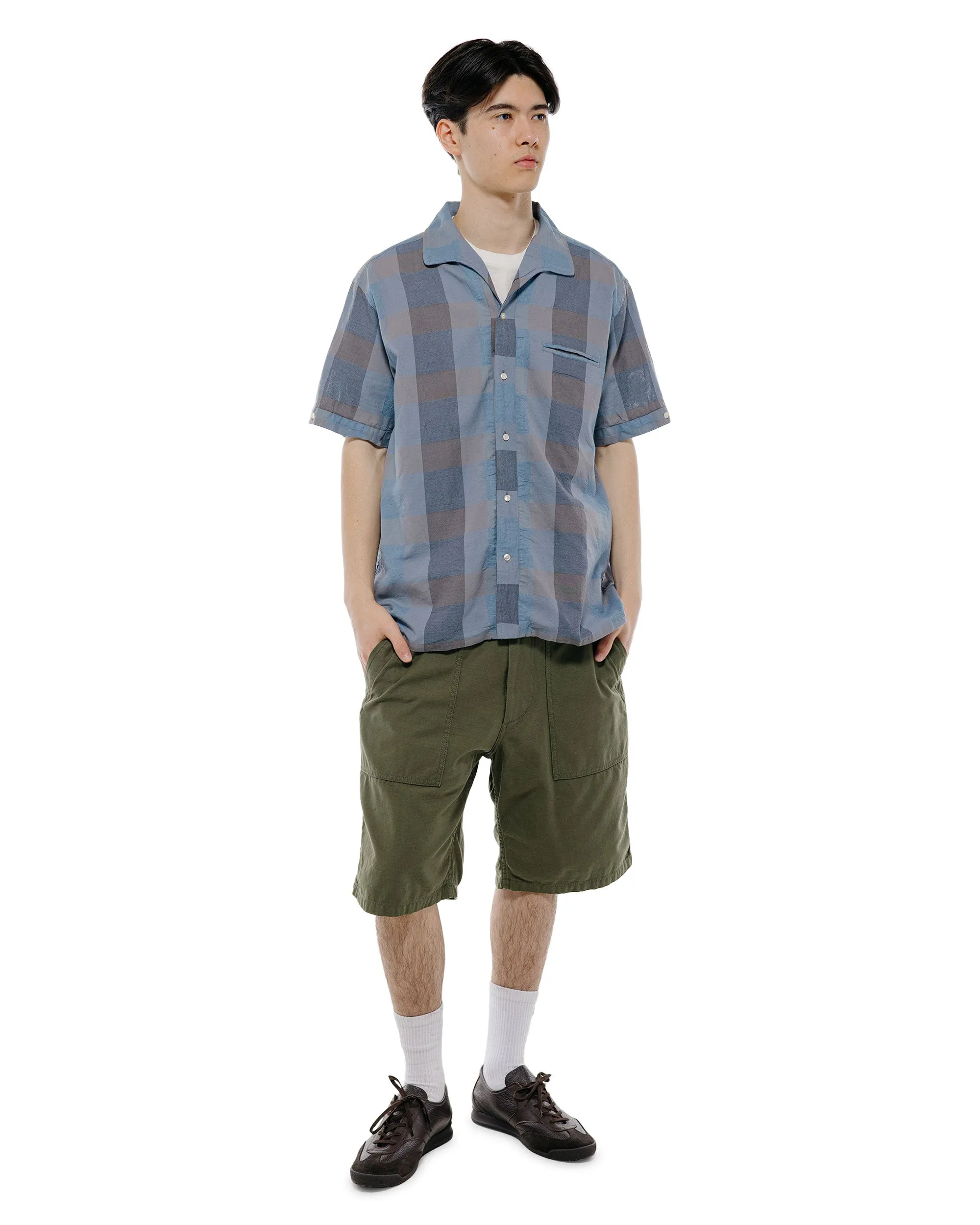 Beams Plus MIL Utility Shorts Reversed Sateen Olive Green sold by Lost & Found product image thumbnail 5