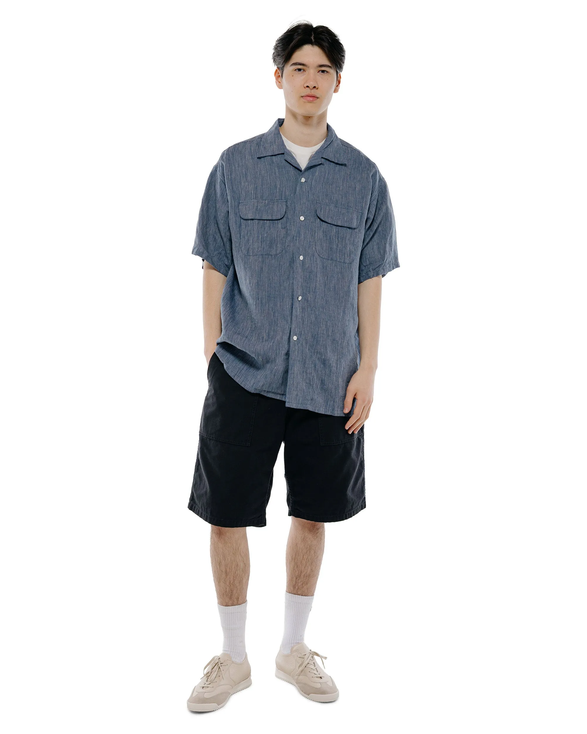 Beams Plus MIL Utility Shorts Reversed Sateen Black sold by Lost & Found product image thumbnail 5