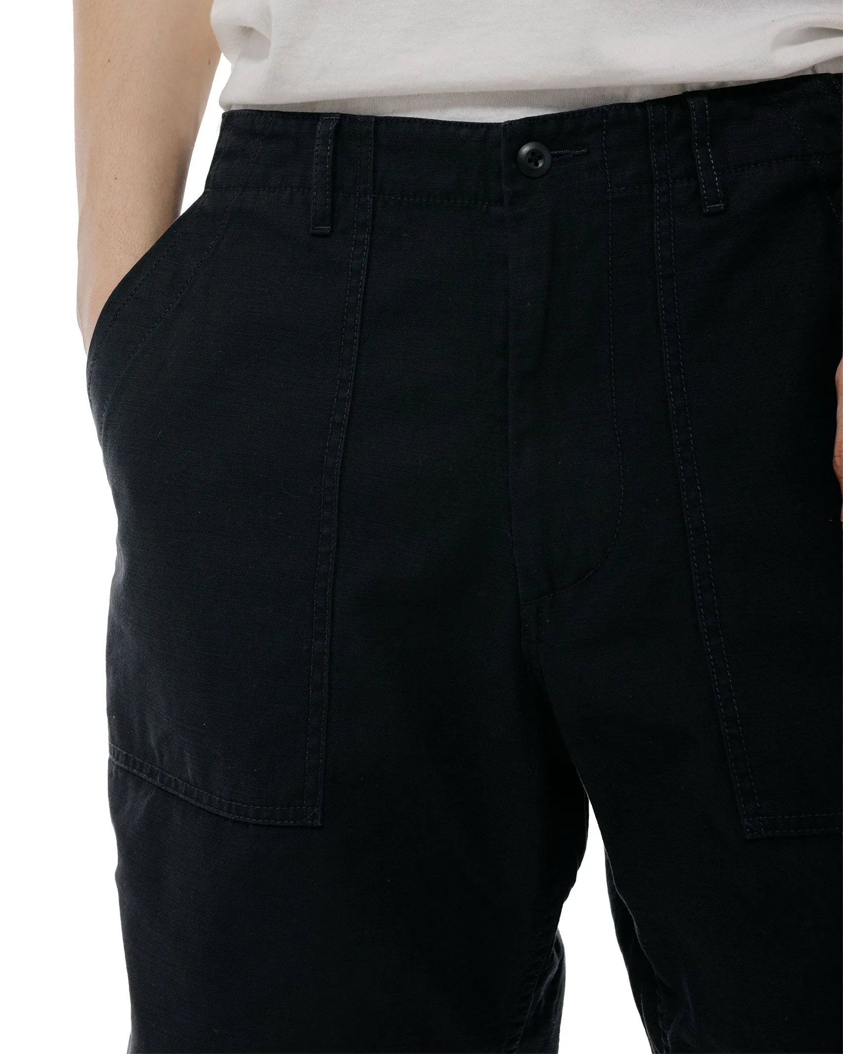 Beams Plus MIL Utility Shorts Reversed Sateen Black sold by Lost & Found product image thumbnail 3