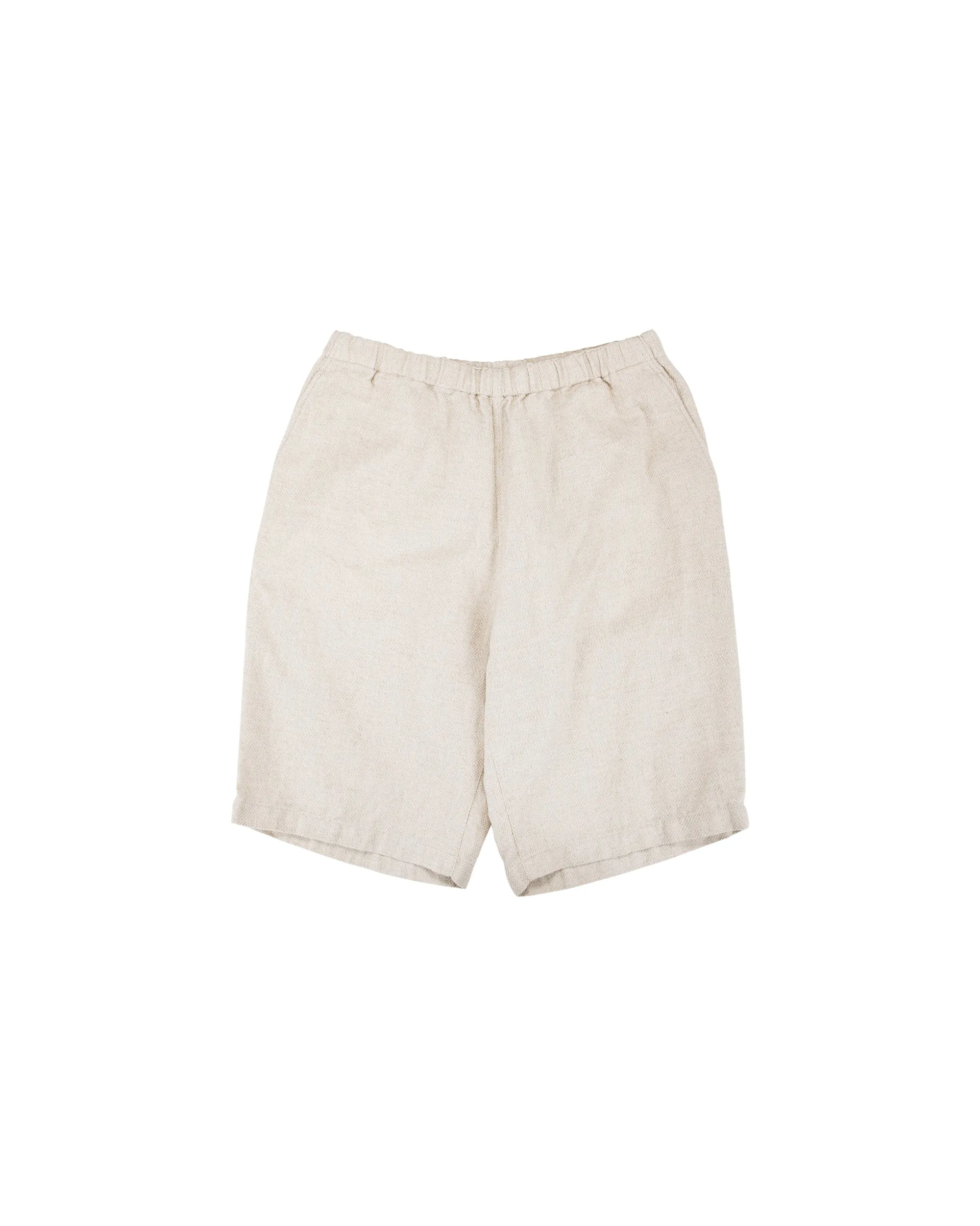 Beams Plus Easy Shorts Cotton Linen Off White sold by Lost & Found