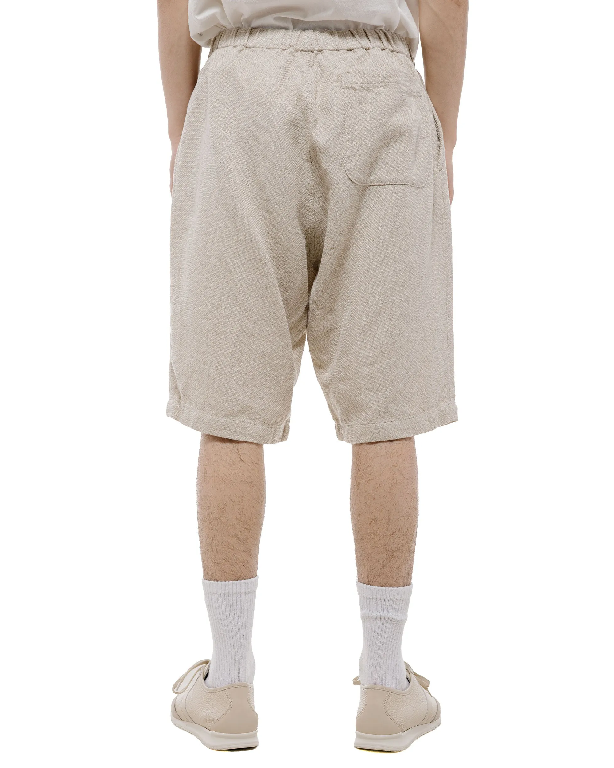 Beams Plus Easy Shorts Cotton Linen Off White sold by Lost & Found product image thumbnail 4