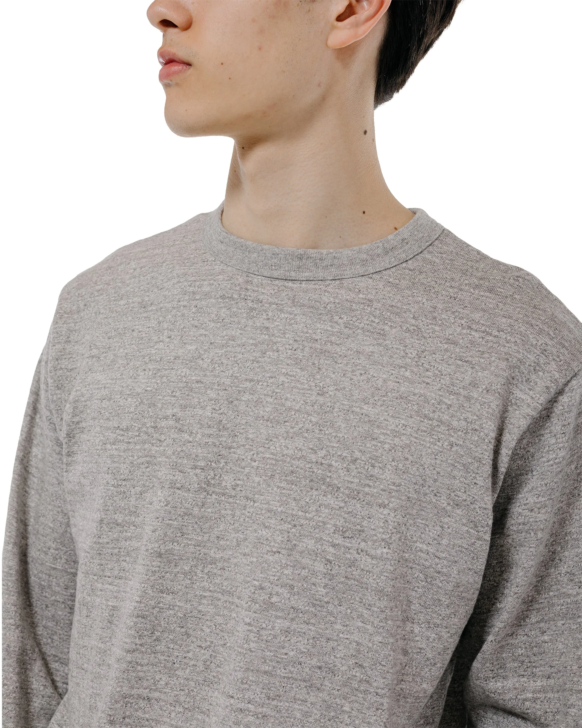 Warehouse Lot. 5906 Long Sleeve Crew Neck T-Shirt Heather Gray sold by Lost & Found product image thumbnail 3