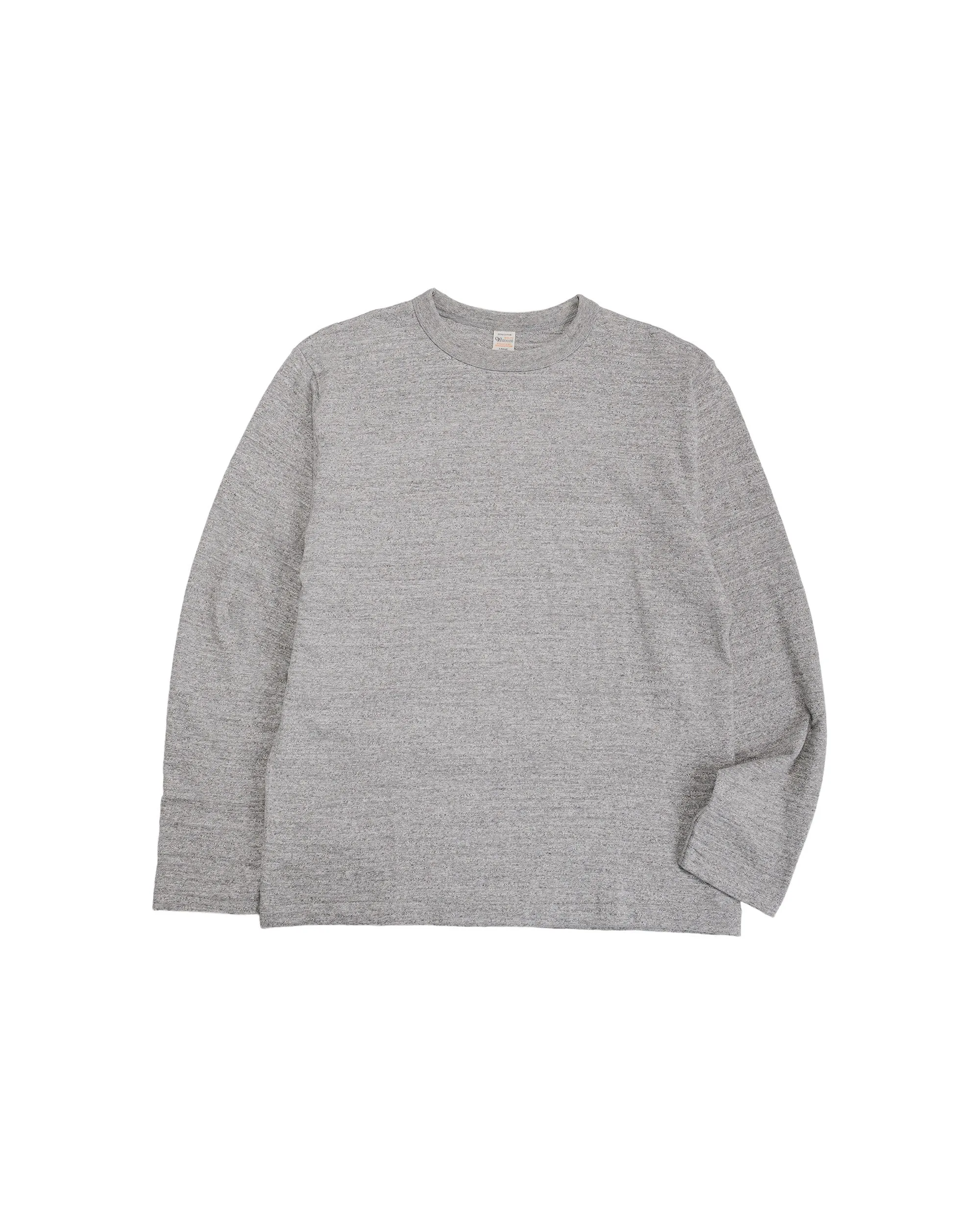 Warehouse Lot. 5906 Long Sleeve Crew Neck T-Shirt Heather Gray sold by Lost & Found