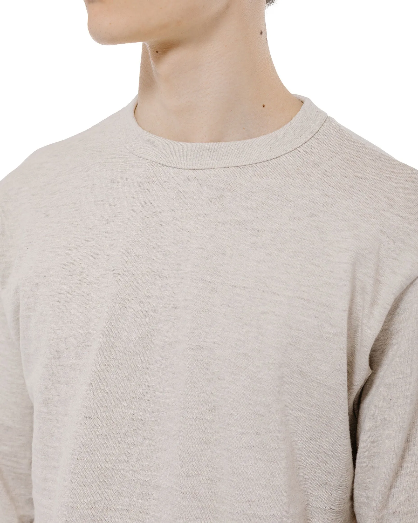 Warehouse Lot. 5906 Long Sleeve Crew Neck T-Shirt Oatmeal sold by Lost & Found product image thumbnail 3