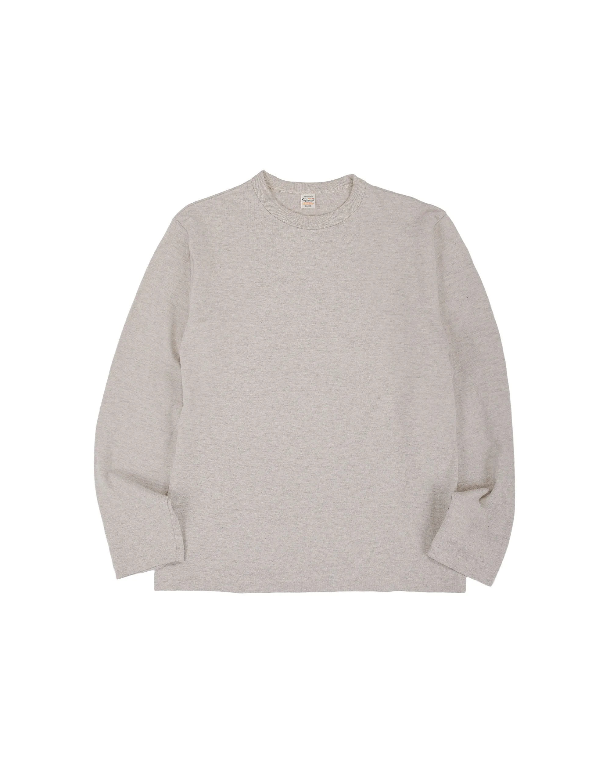 Warehouse Lot. 5906 Long Sleeve Crew Neck T-Shirt Oatmeal sold by Lost & Found