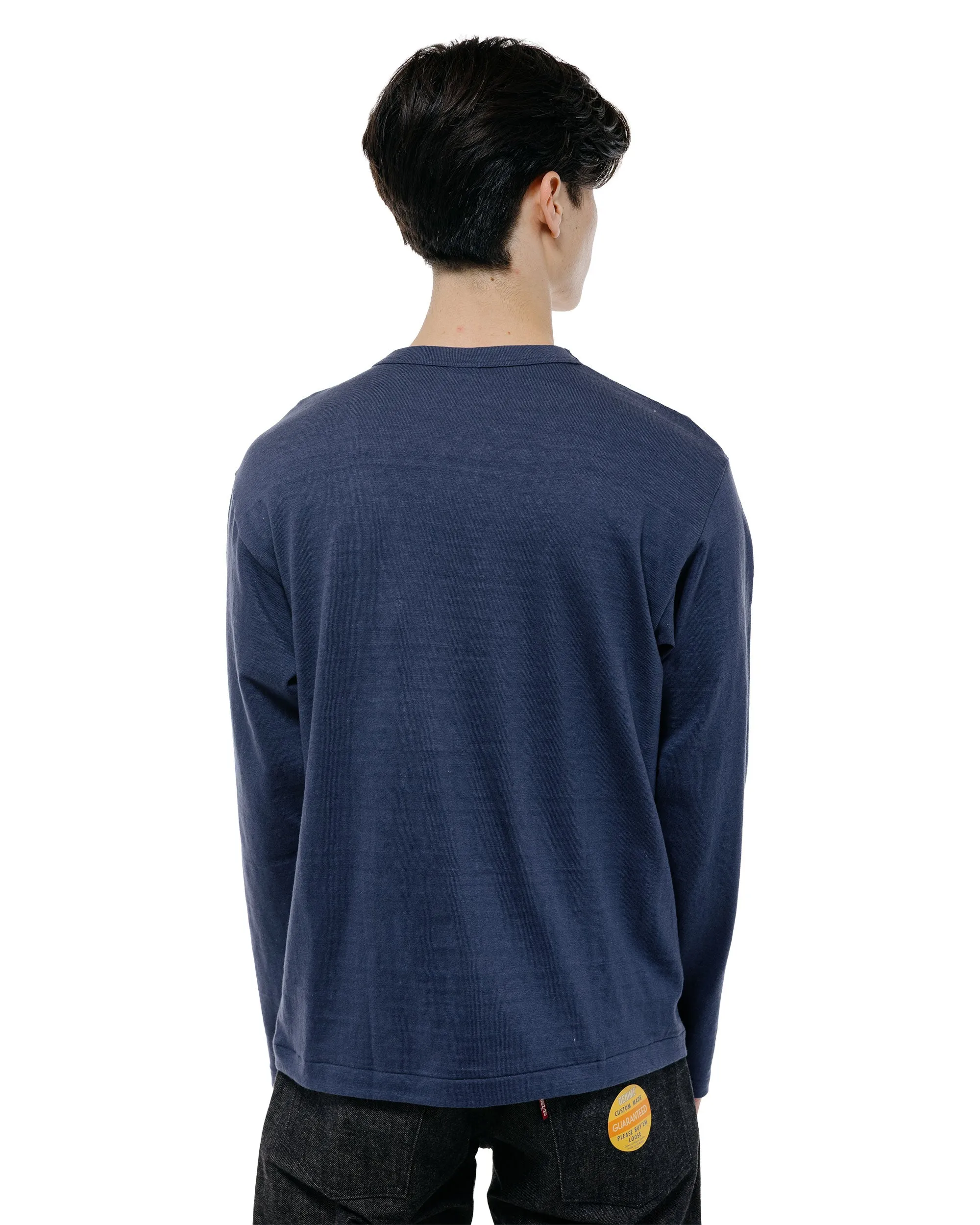 Warehouse Lot. 5906 Long Sleeve Crew Neck T-Shirt Navy sold by Lost & Found product image thumbnail 4