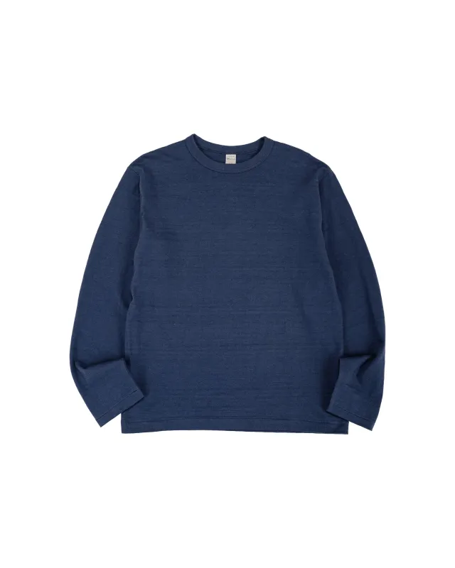 Warehouse Lot. 5906 Long Sleeve Crew Neck T-Shirt Navy made by Warehouse