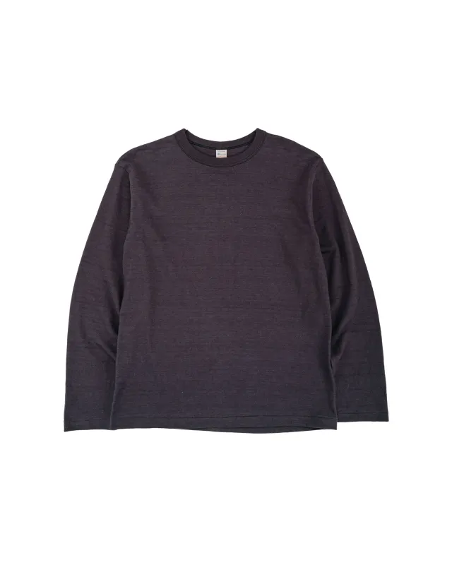 Warehouse Lot. 5906 Long Sleeve Crew Neck T-Shirt Sumikuro made by Warehouse