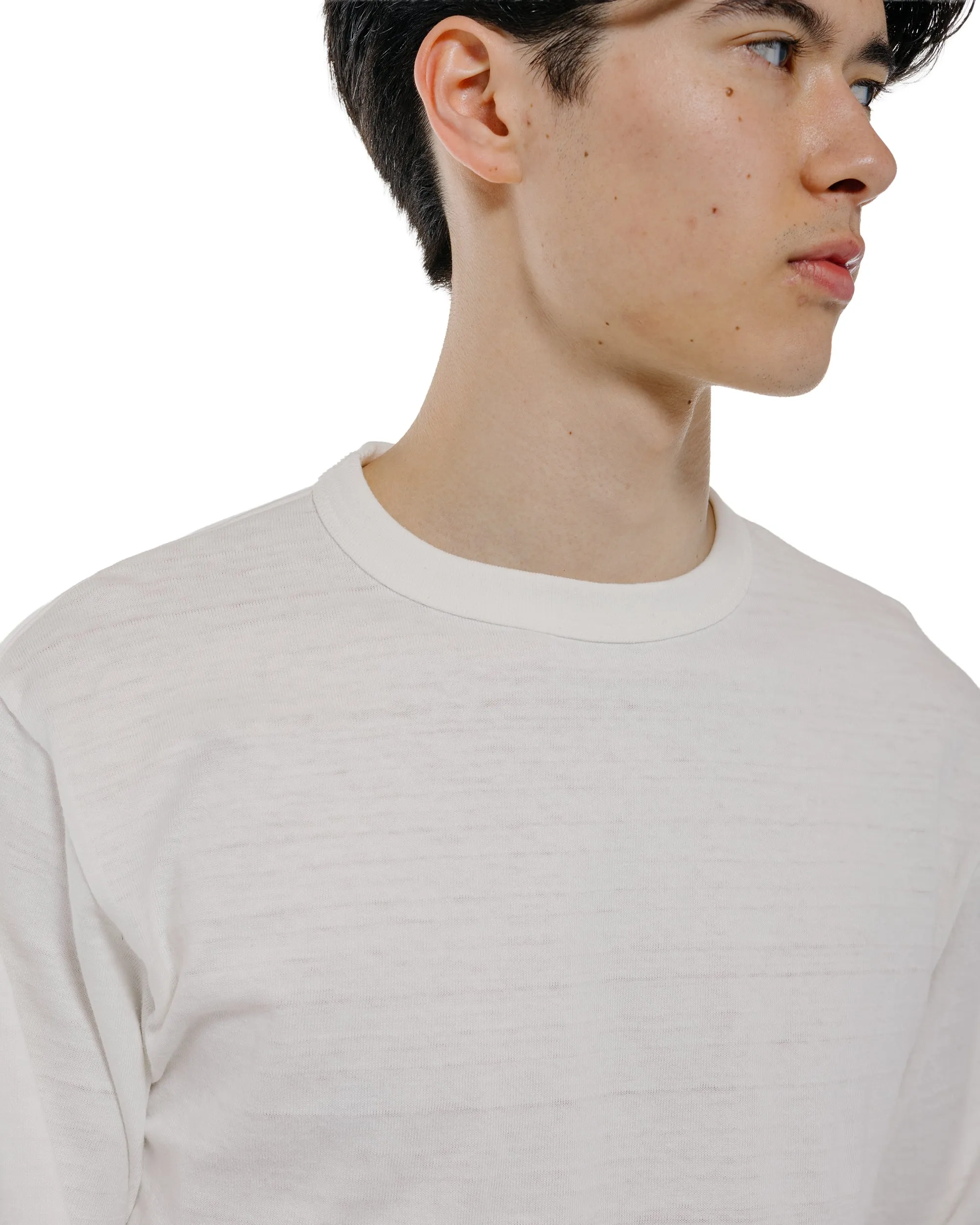 Warehouse Lot. 5906 Long Sleeve Crew Neck T-Shirt Off White sold by Lost & Found product image thumbnail 3
