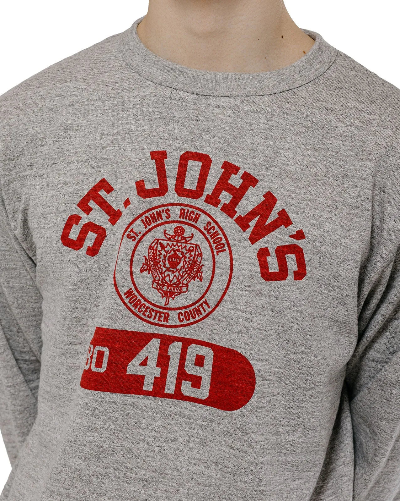Warehouse Lot. 5906 Long Sleeve Crew Neck T-Shirt St. Johns Heather Gray sold by Lost & Found product image thumbnail 3