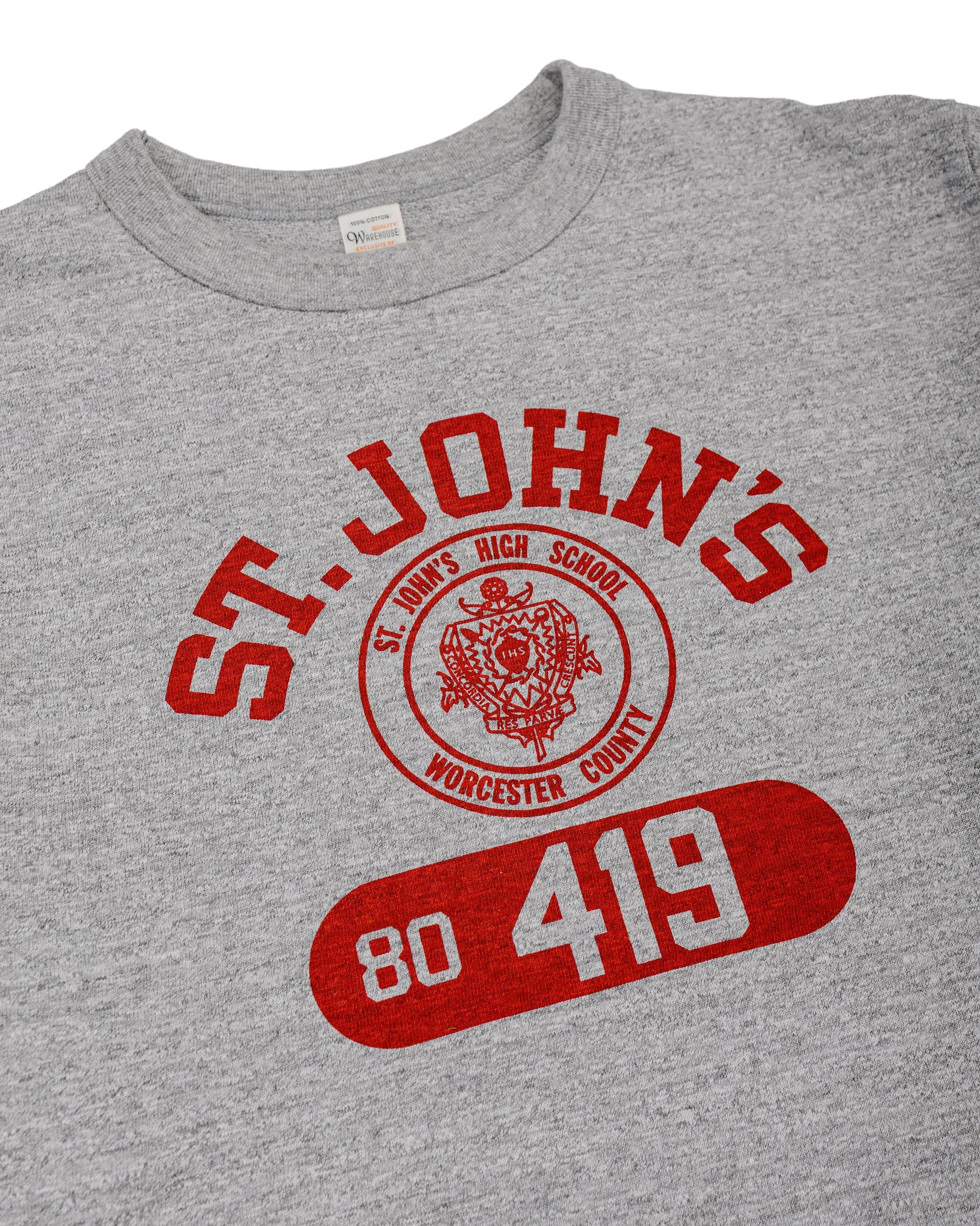 Warehouse Lot. 5906 Long Sleeve Crew Neck T-Shirt St. Johns Heather Gray sold by Lost & Found product image thumbnail 5