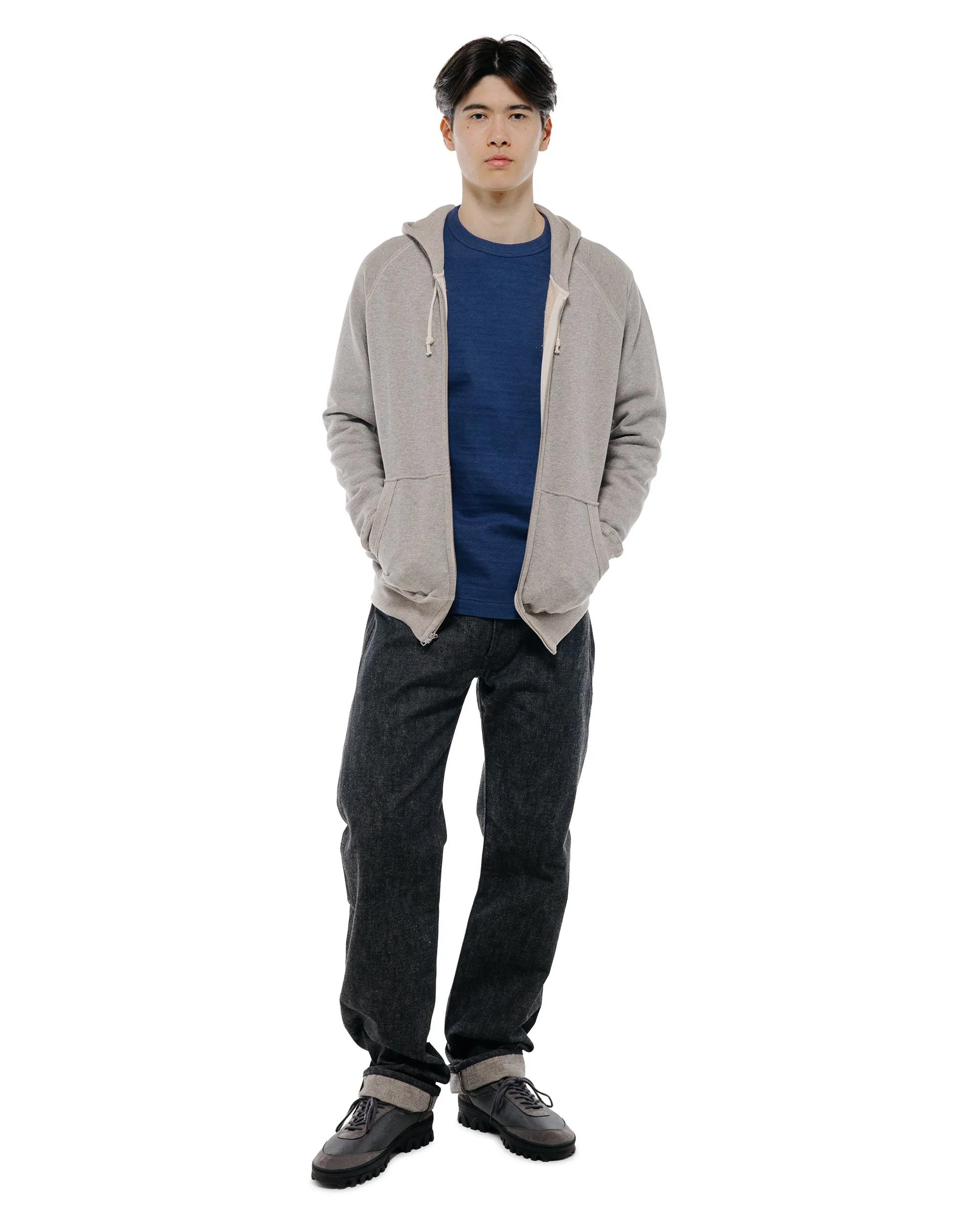 Warehouse Lot. 496 Raglan Freedom Full Zip Hood Heather Gray sold by Lost & Found product image thumbnail 5