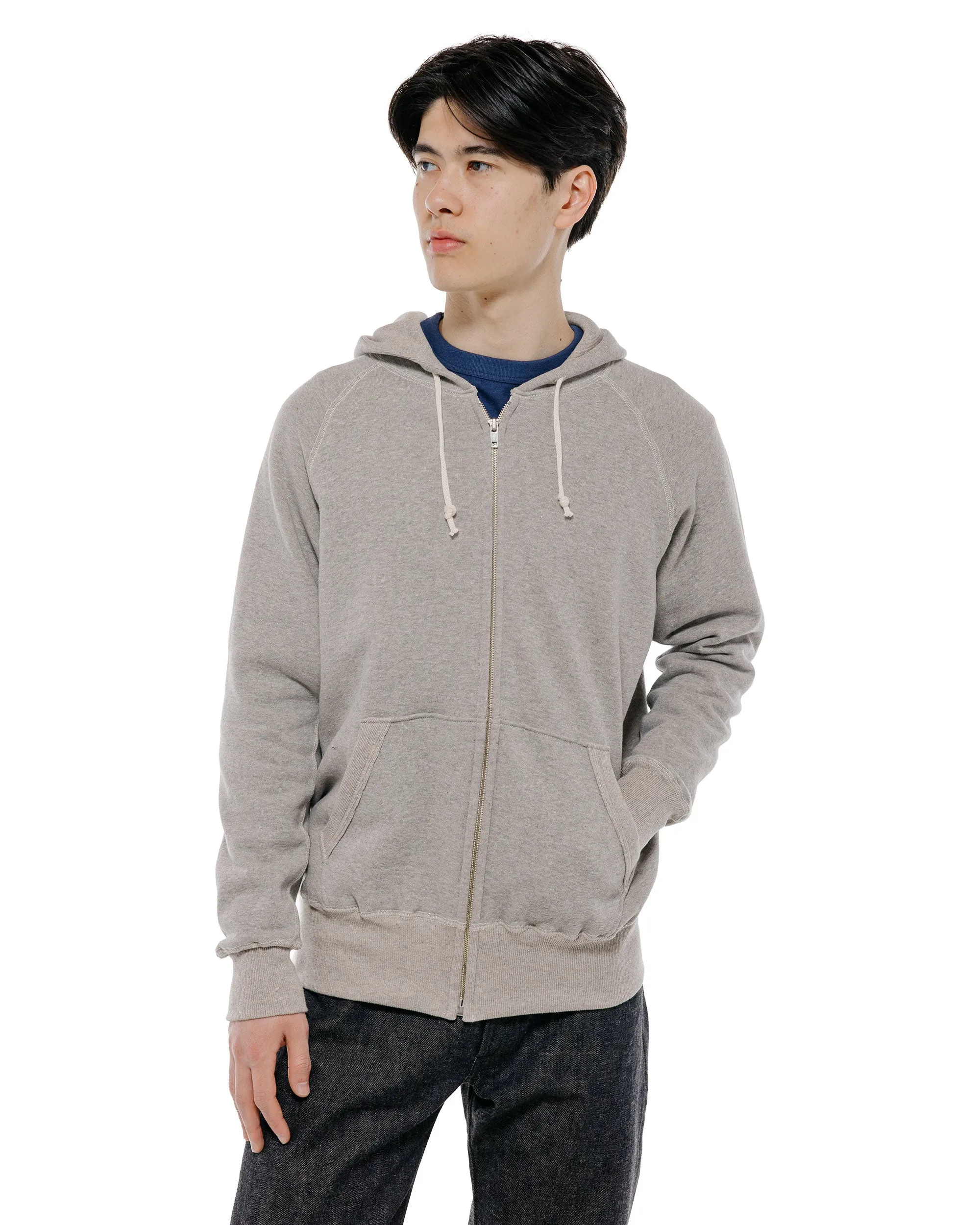 Warehouse Lot. 496 Raglan Freedom Full Zip Hood Heather Gray sold by Lost & Found product image thumbnail 2