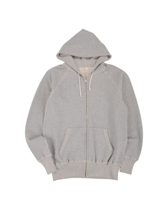 Warehouse Lot. 496 Raglan Freedom Full Zip Hood Heather Gray made by Warehouse