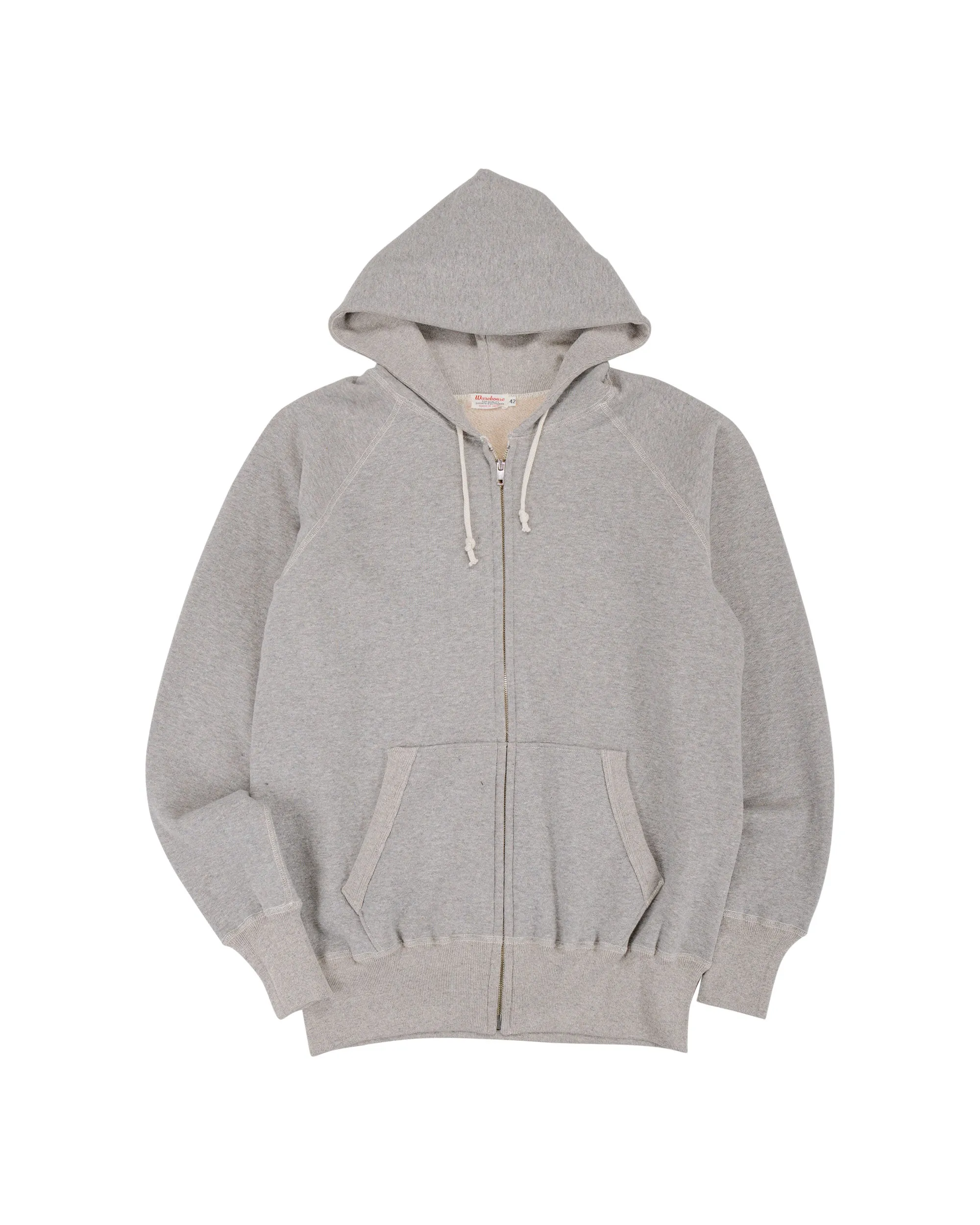 Warehouse Lot. 496 Raglan Freedom Full Zip Hood Heather Gray sold by Lost & Found
