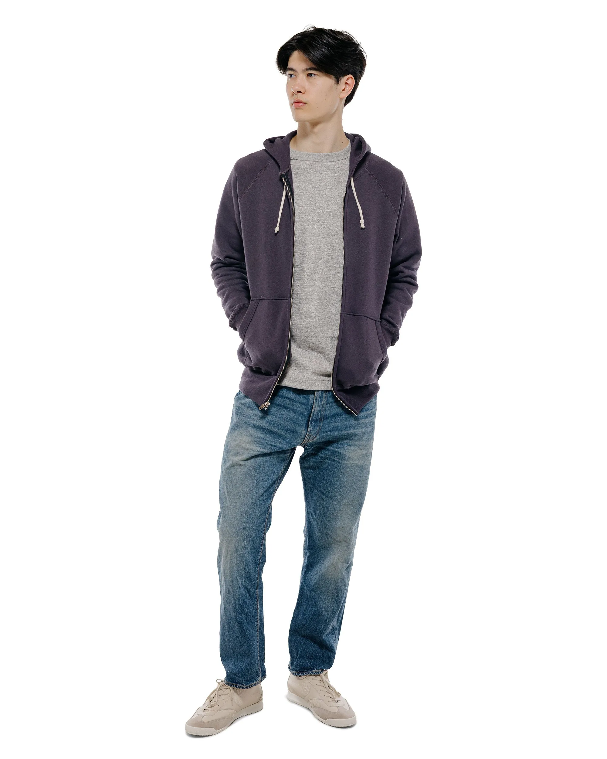 Warehouse Lot. 496 Raglan Freedom Full Zip Hood Dark Navy sold by Lost & Found product image thumbnail 5