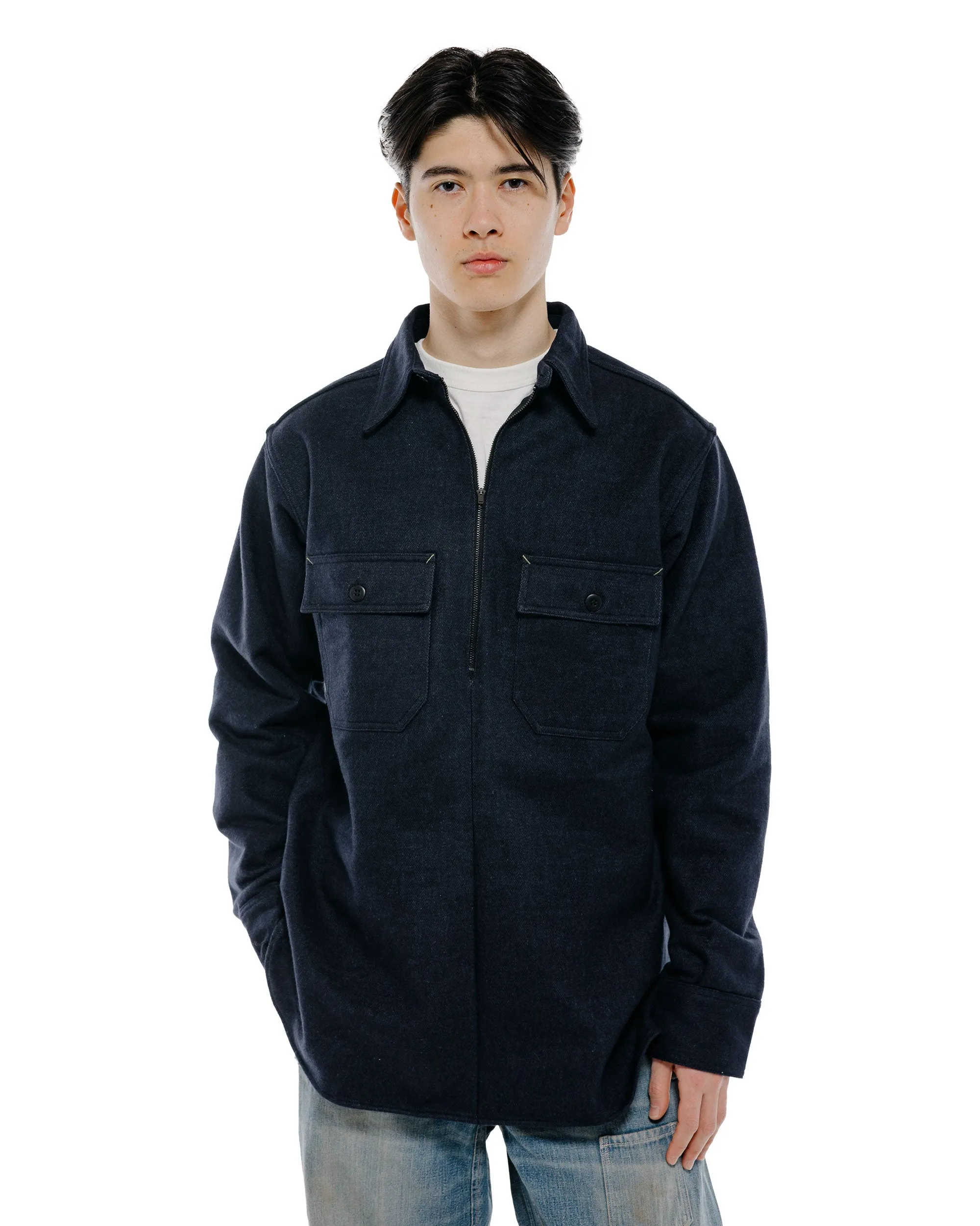 Warehouse Lot. JG-39 C.P.O. Half-Zip Shirt Navy sold by Lost & Found product image thumbnail 2