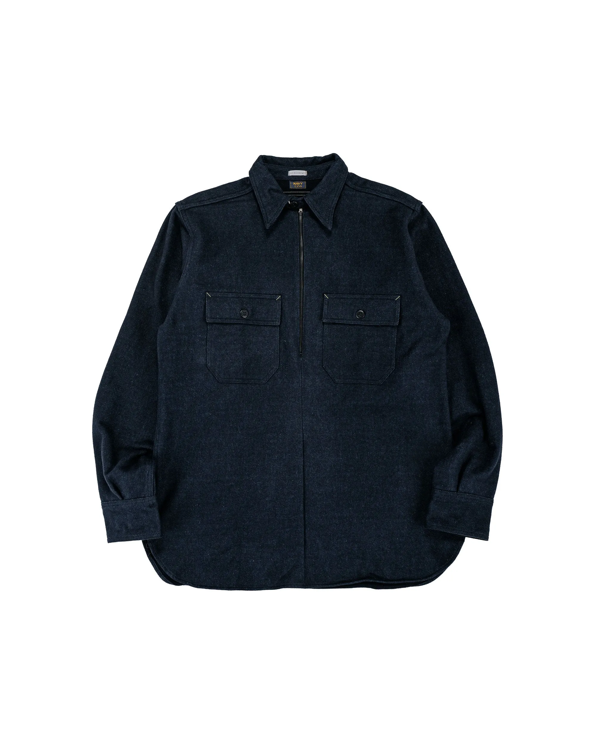 Warehouse Lot. JG-39 C.P.O. Half-Zip Shirt Navy sold by Lost & Found