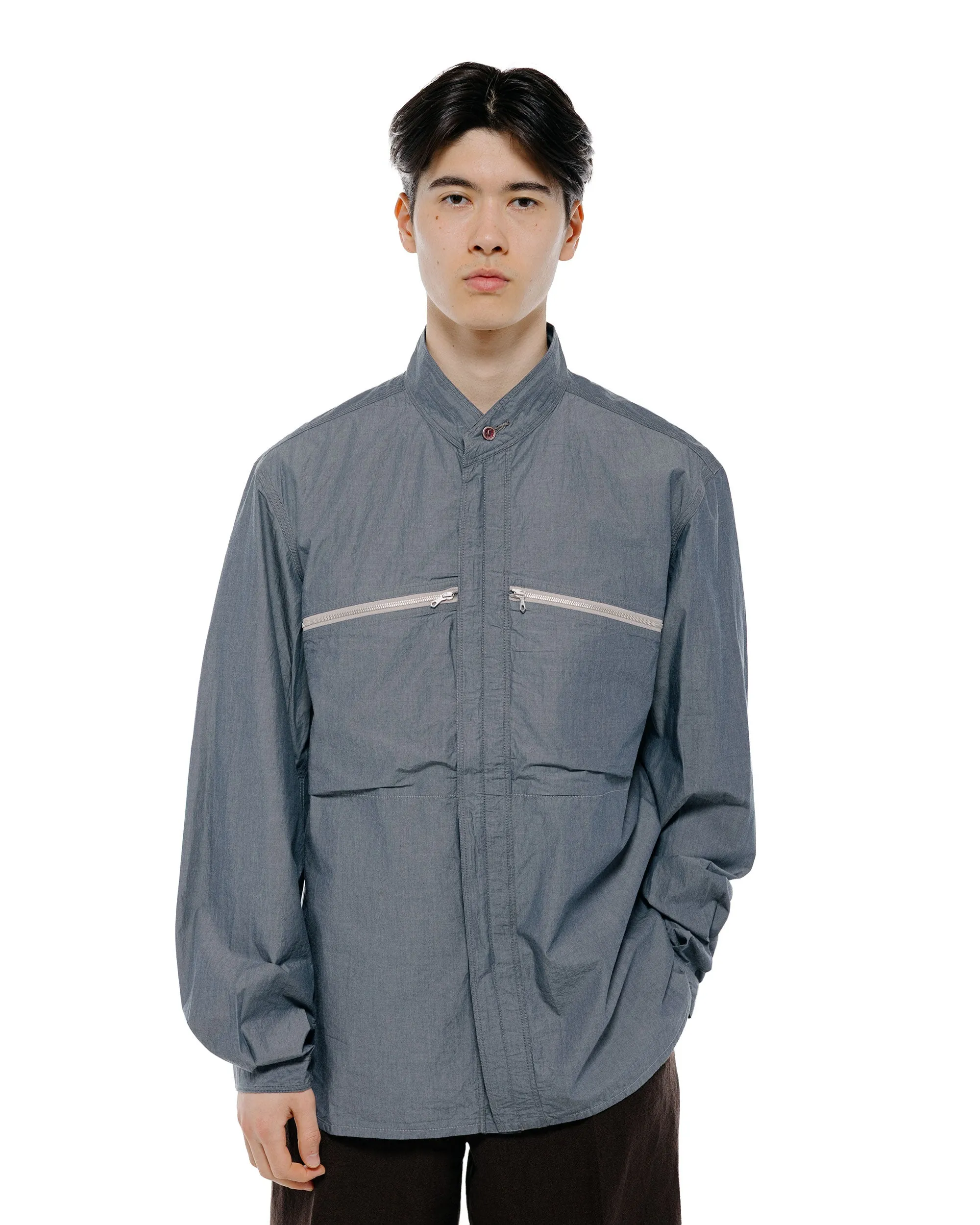 MotivMfg Hillock Fatigue Shirt High Density Super Chambray/Chambray Blue sold by Lost & Found product image thumbnail 2