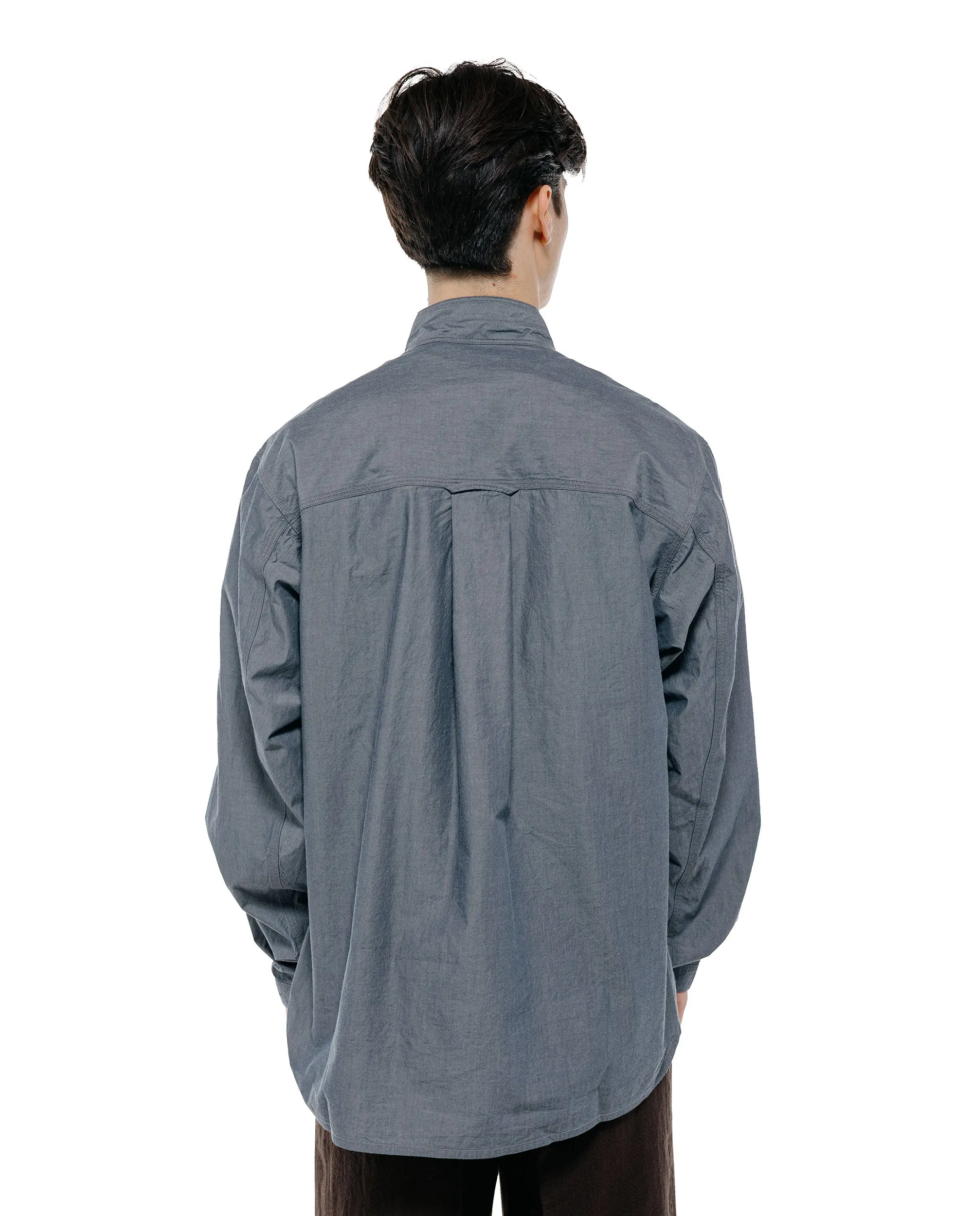 MotivMfg Hillock Fatigue Shirt High Density Super Chambray/Chambray Blue sold by Lost & Found product image thumbnail 4